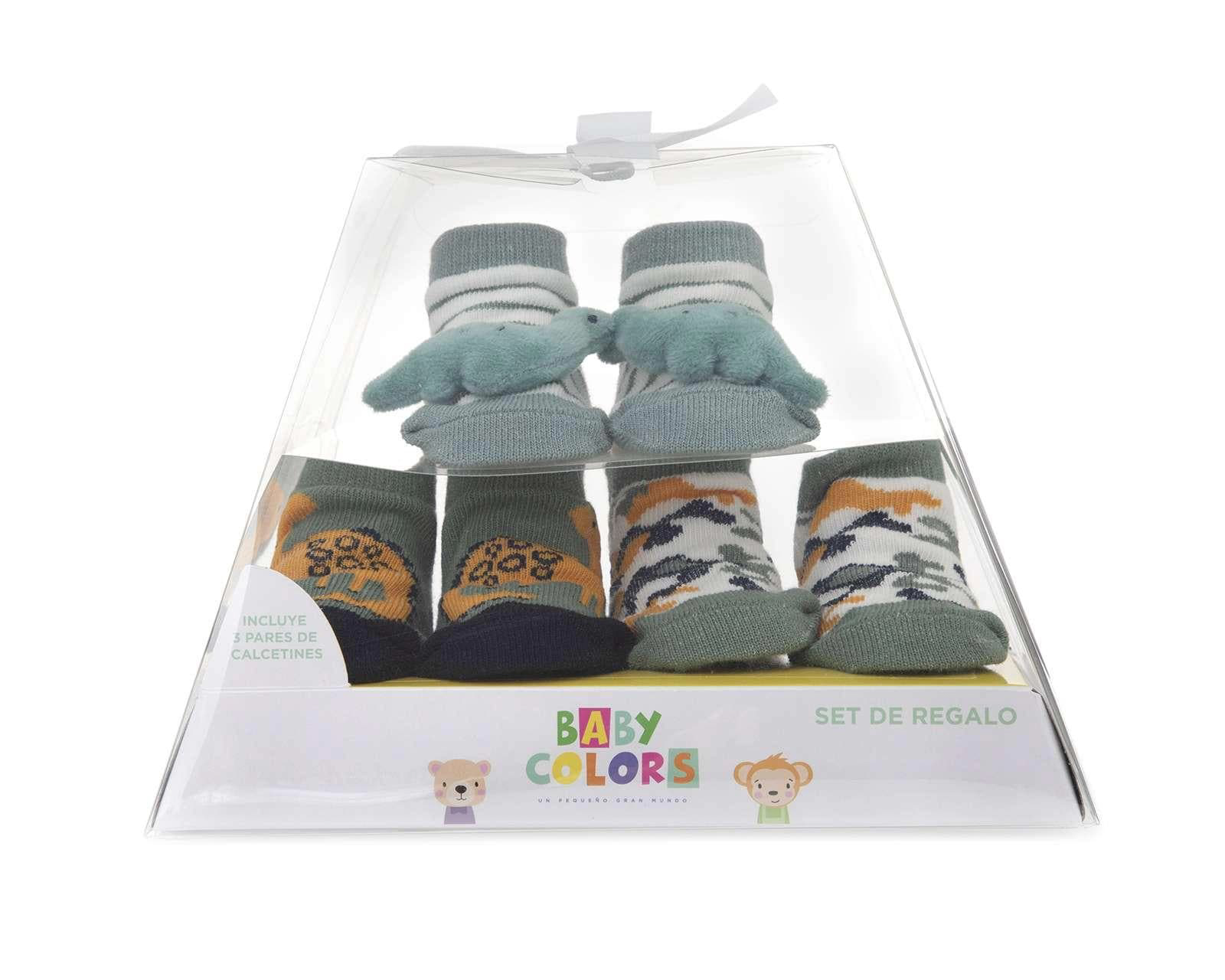 Foto 3 | Foto 3 | Calcetas Baby Colors con Peluche para Bebé Niño 3 Pares