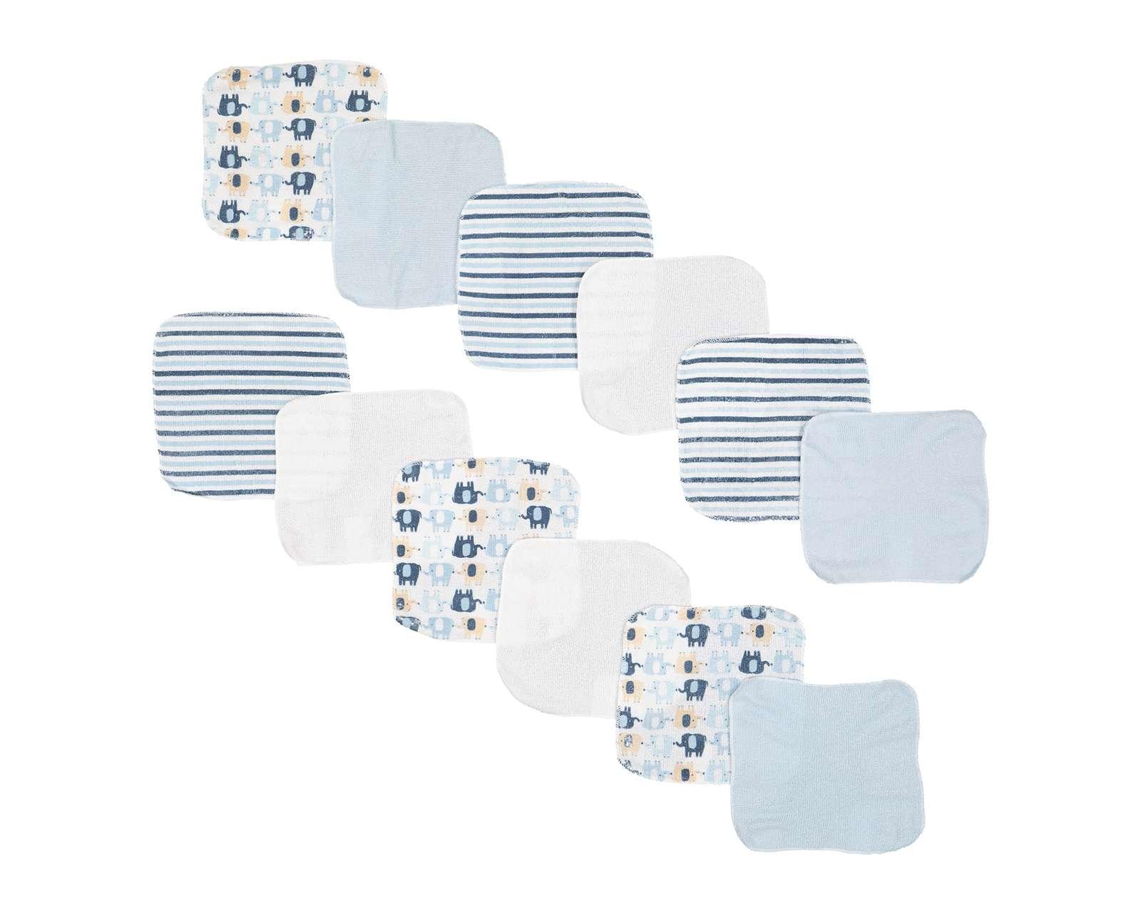 Foto 1 | Foto 1 | Toalla Facial Baby Colors Azul 12 Piezas