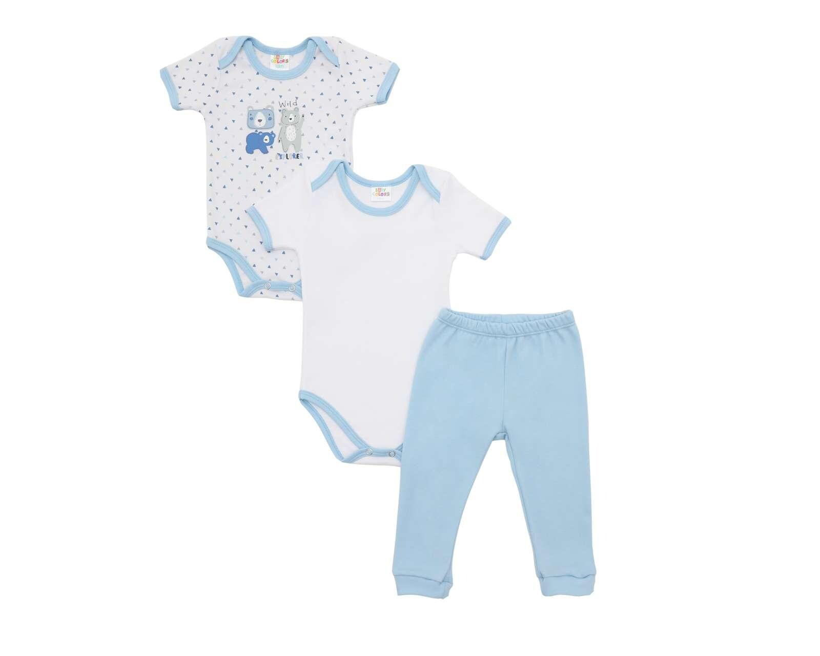 Conjunto Baby Color para Bebé Niño 3 Piezas