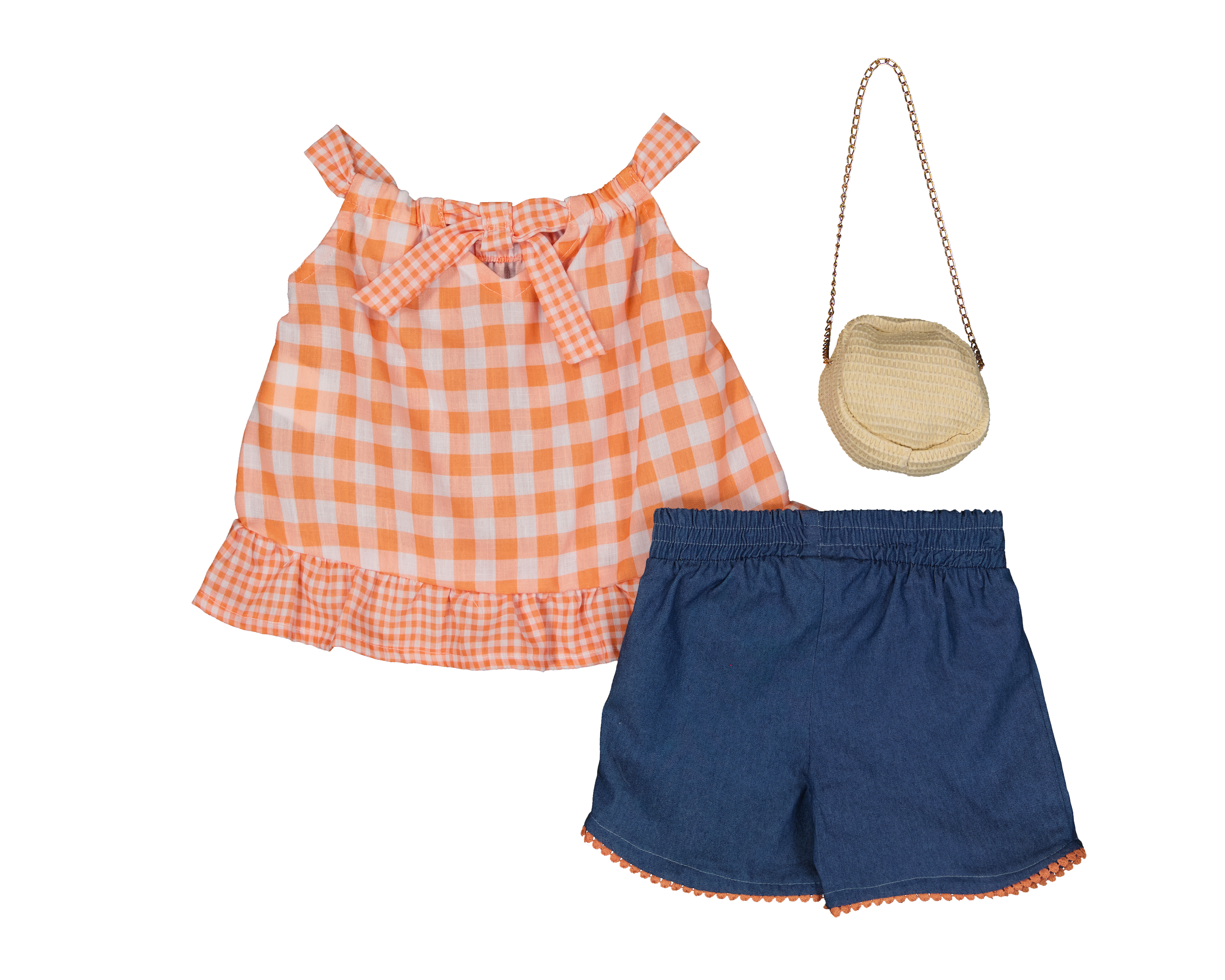 Foto 2 | Foto 2 | Blusa y Short para Bebé Niña Baby Colors con Bolsa 3 Piezas