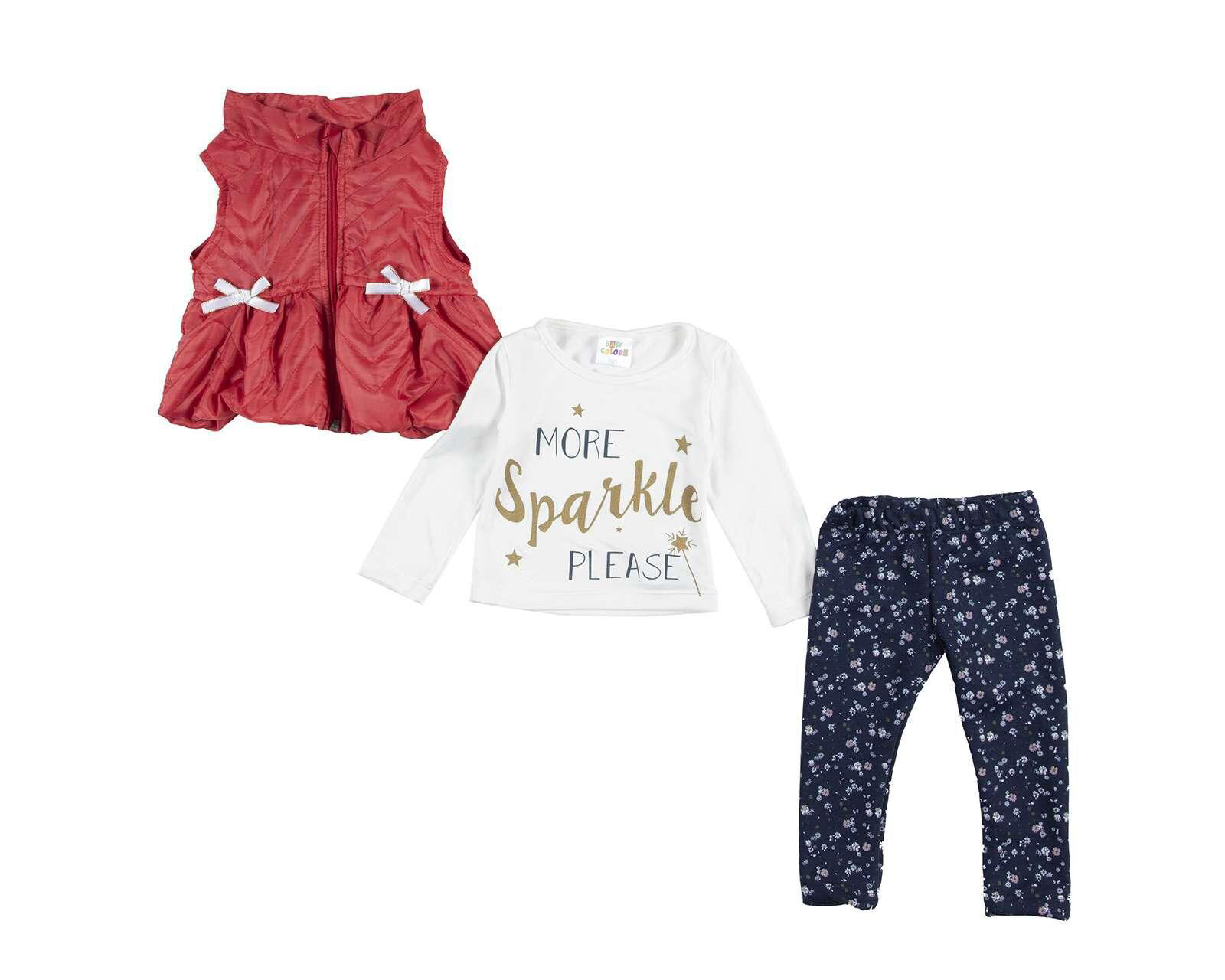 Conjunto Baby Colors para Bebé Niña 3 Piezas