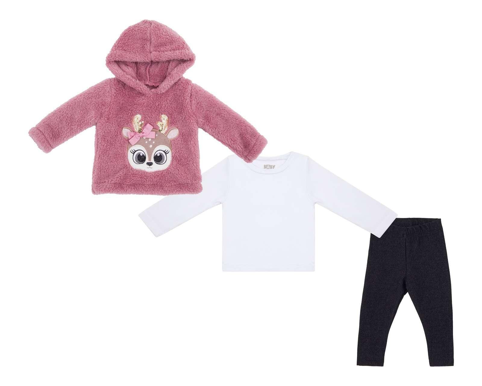 Conjunto para Bebé Niña Baby Colors 3 Piezas