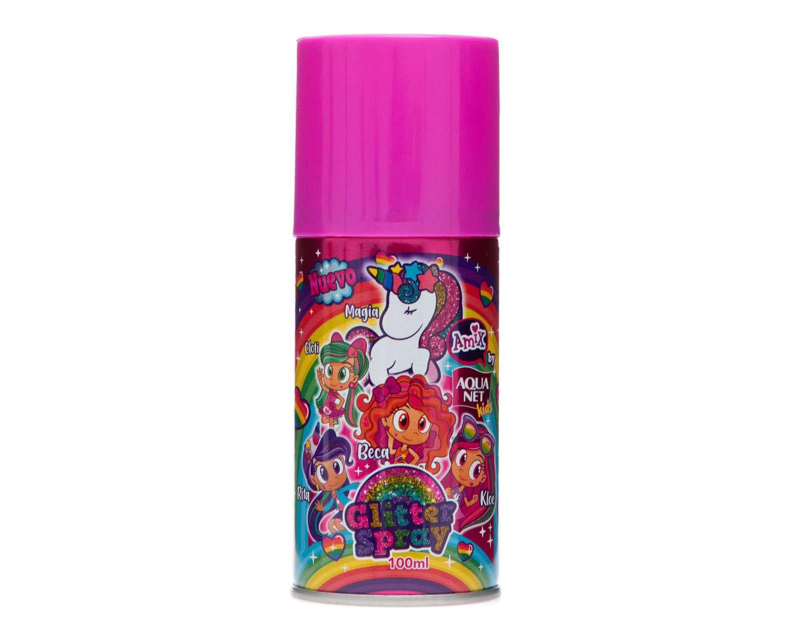 Spray para Cabello Aqua Net con Glitter