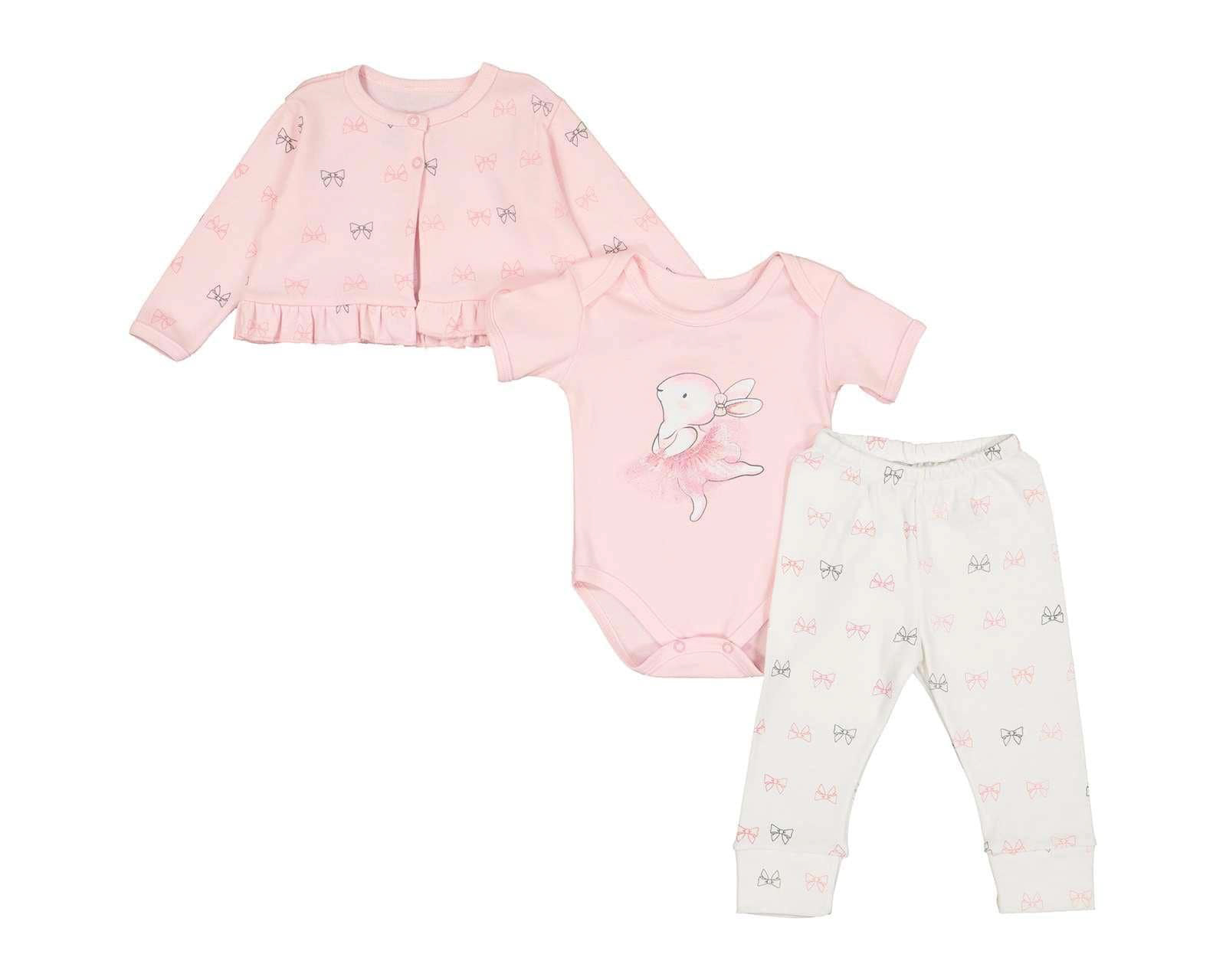 Conjunto para Bebé Niña Baby Colors 3 Piezas