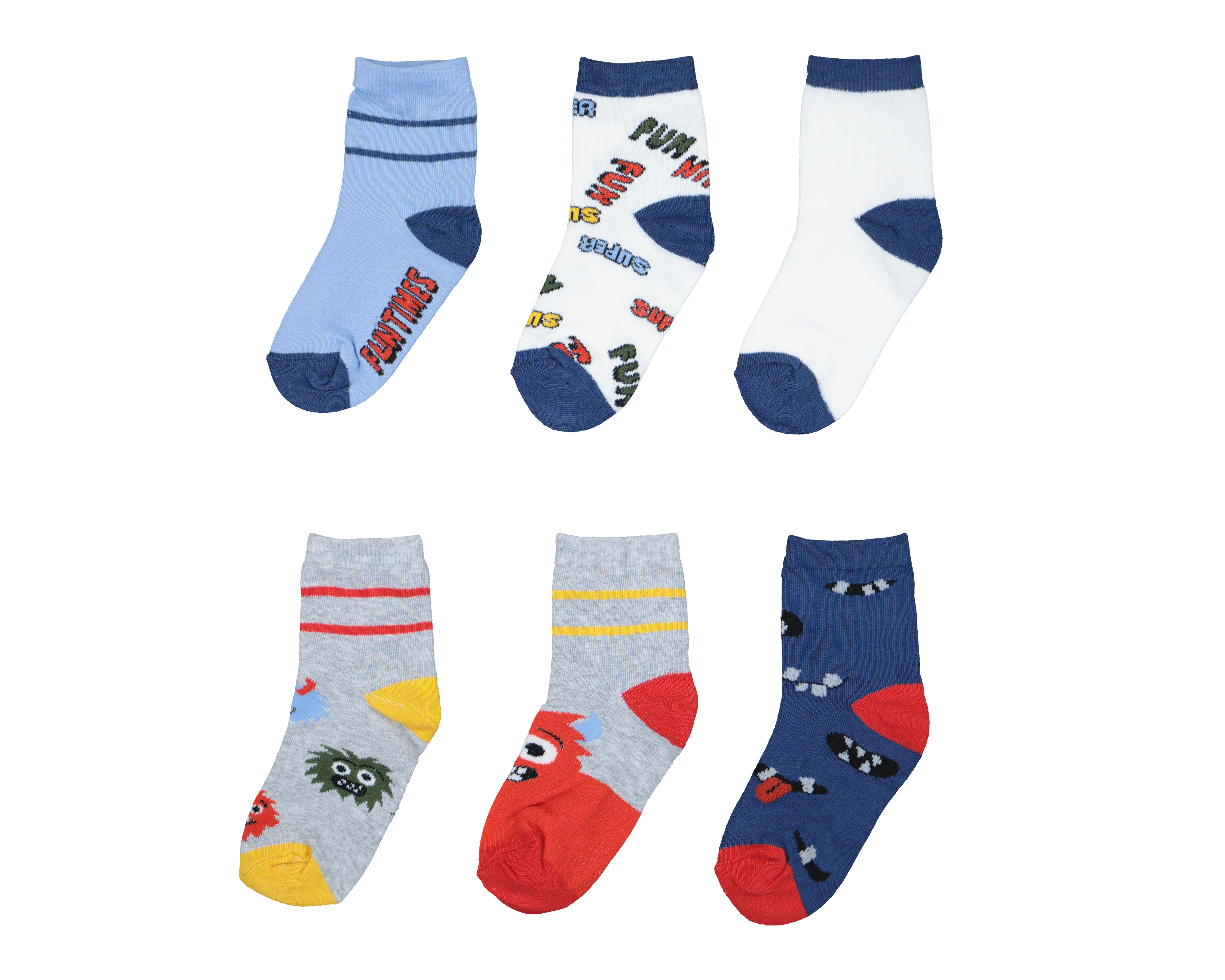 Foto 2 pulgar | Foto 1 | Calcetas Baby Colors para Bebé Niño 6 Pares