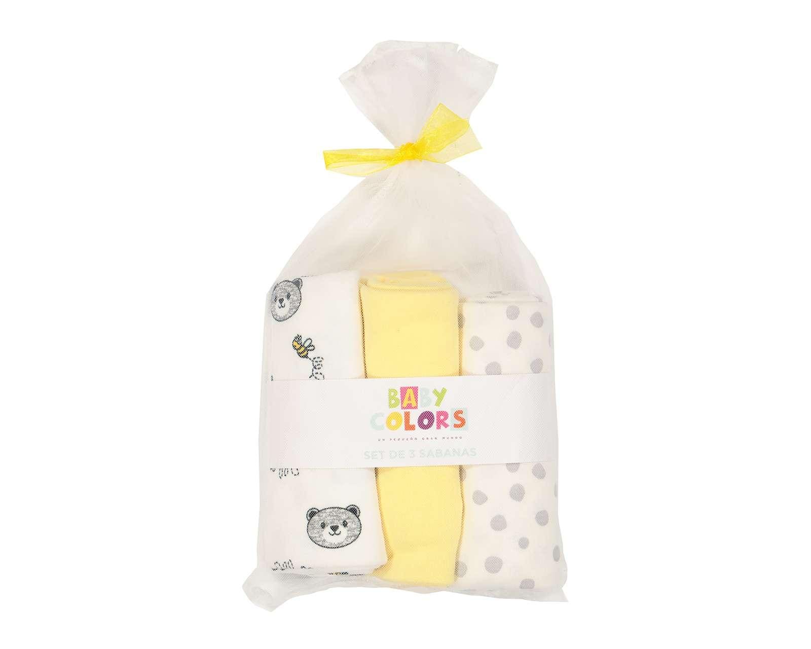 Foto 7 pulgar | Foto 6 | Sábana Baby Colors para Bebé Niño 3 Piezas