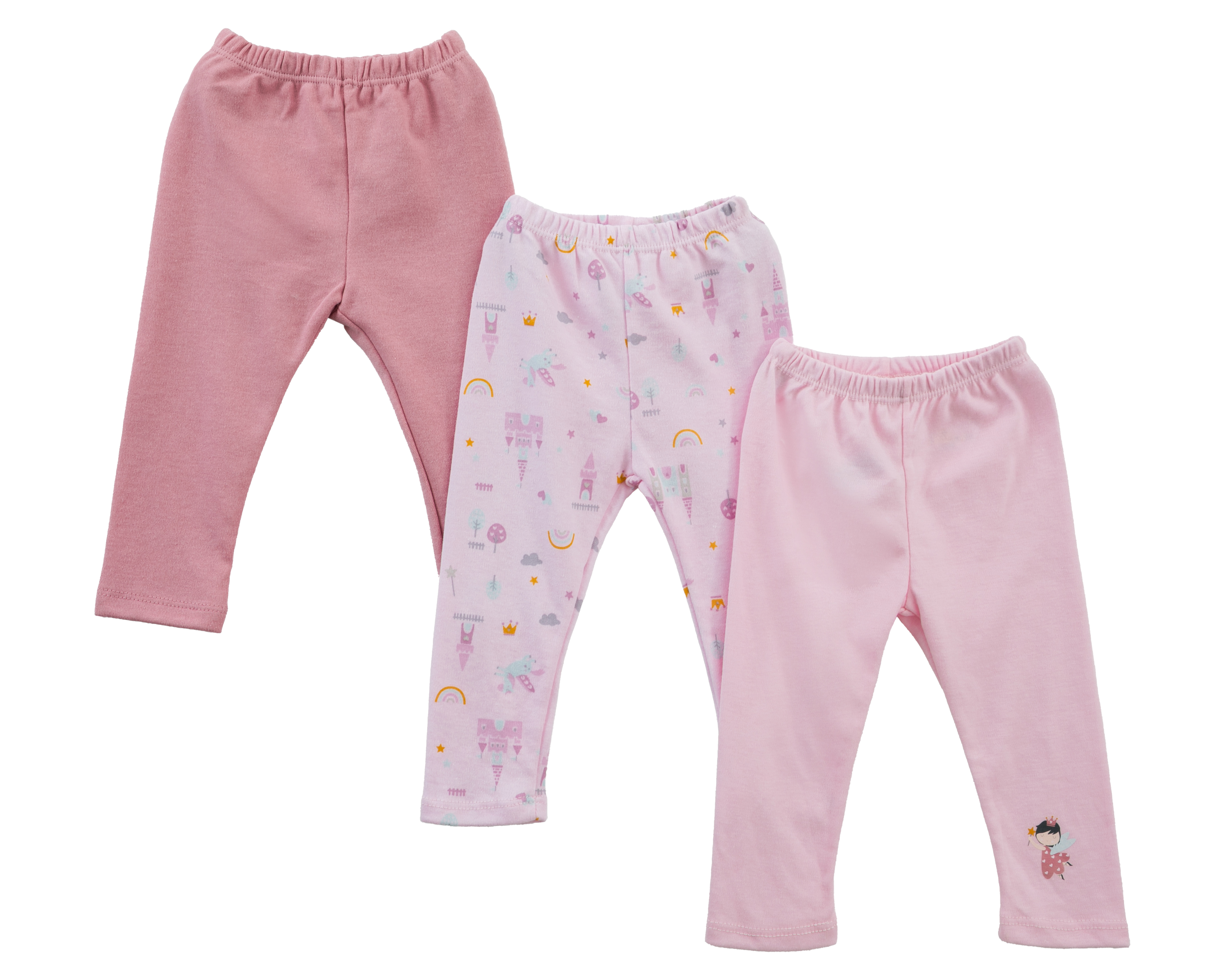 Foto 2 pulgar | Foto 1 | Pantalón para Bebé Niña Baby Circus Rosa 3 Piezas