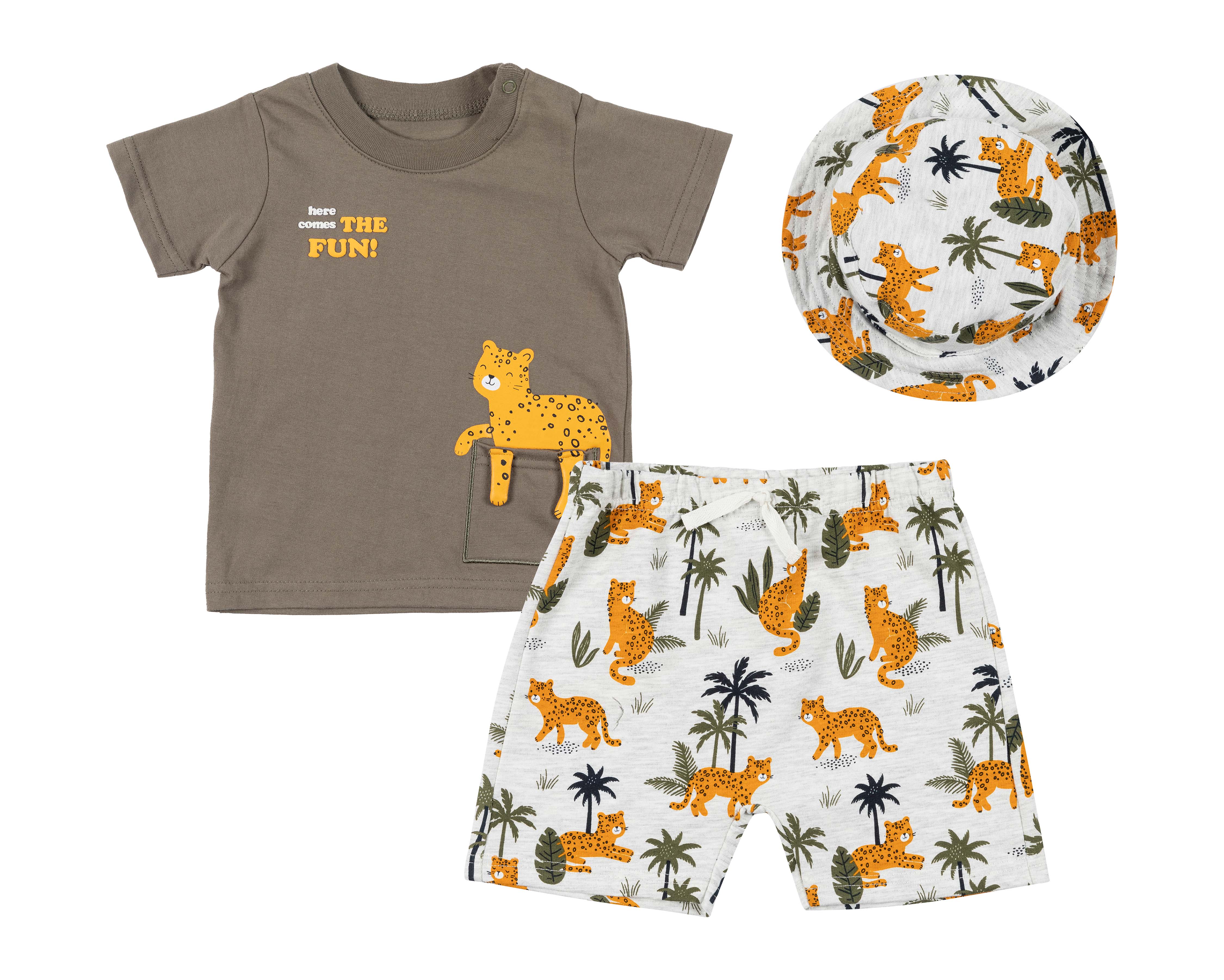 Foto 2 pulgar | Foto 1 | Conjunto para Bebé Niño Baby Colors 3 Piezas