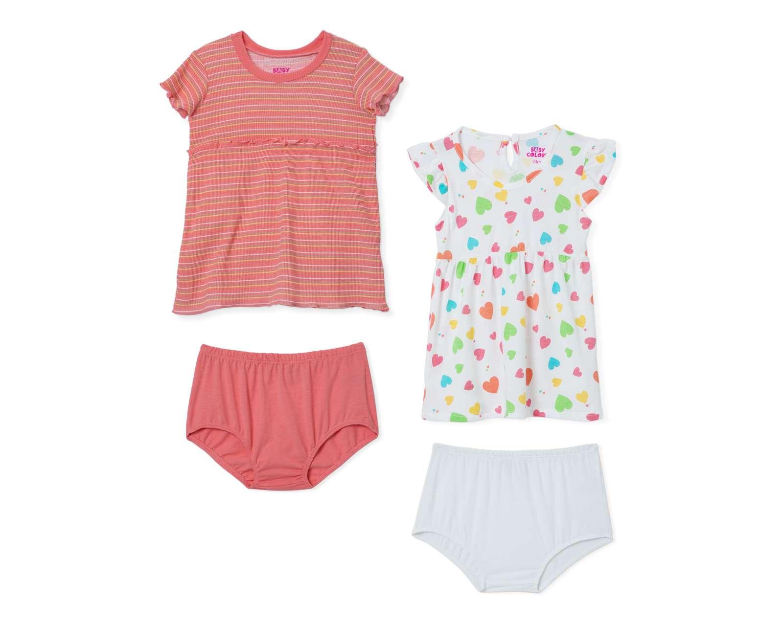 Foto 1 | Foto 1 | Vestido para Bebé Niña Baby Colors 2 Sets