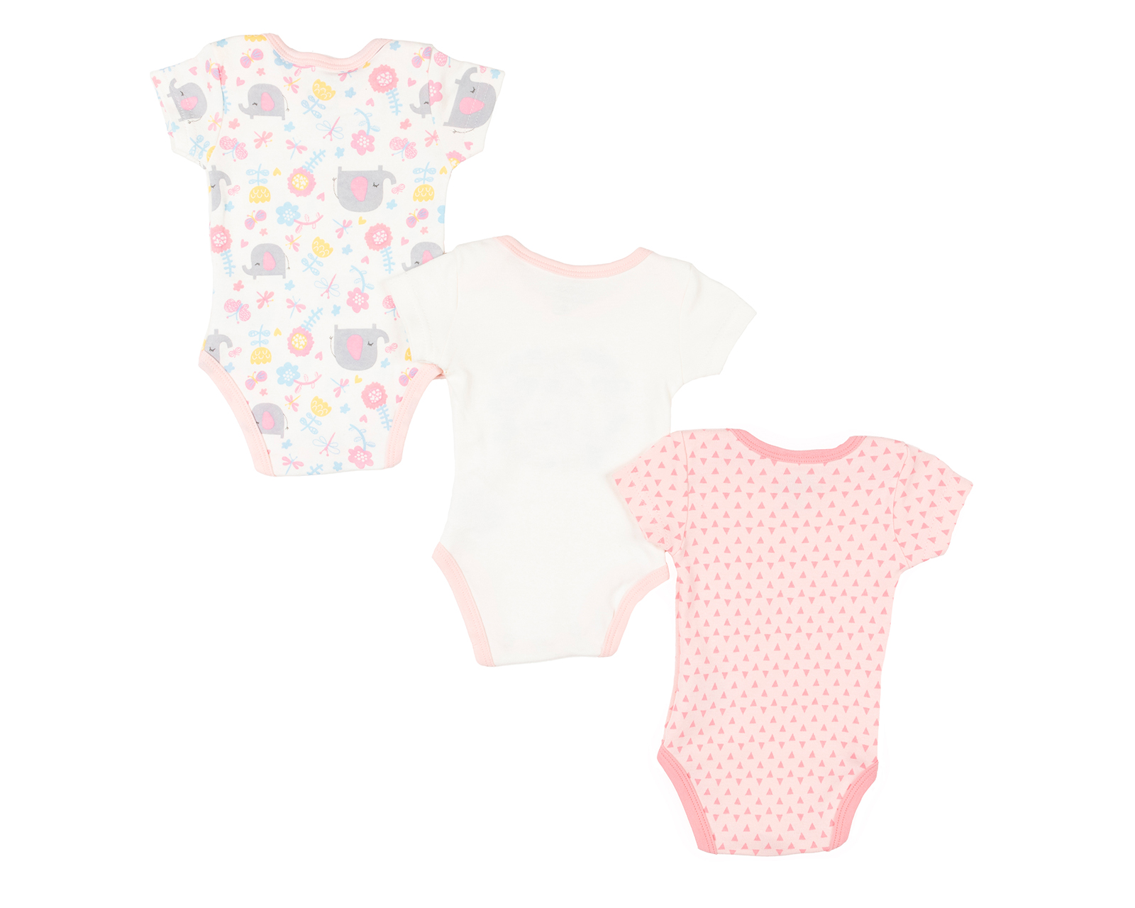 Foto 3 pulgar | Foto 2 | Pañalero para Bebé Niña Baby Colors de Algodón 3 Piezas