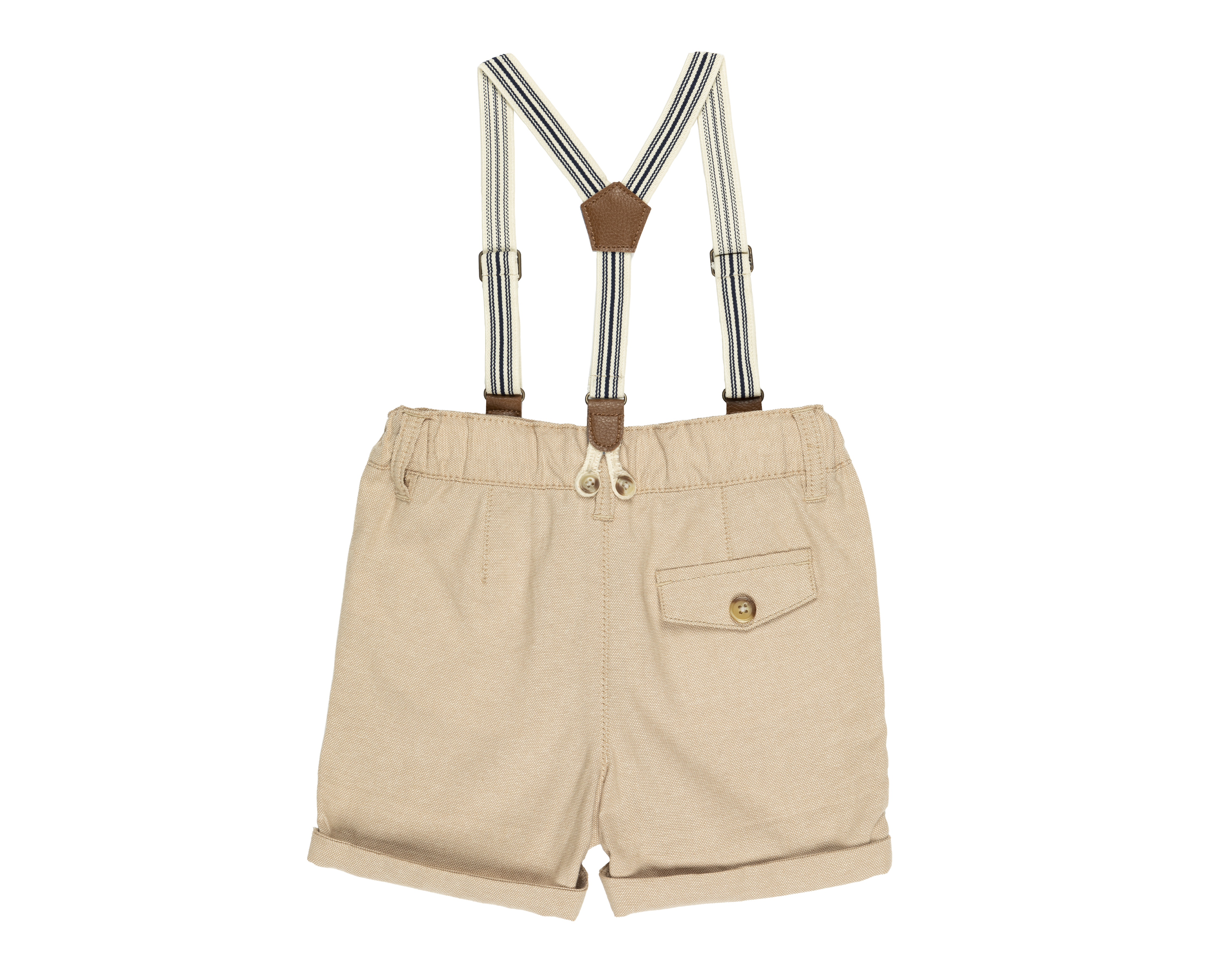 Foto 3 pulgar | Foto 2 | Short para Bebé Niño Baby Colors de Algodón con Tirantes