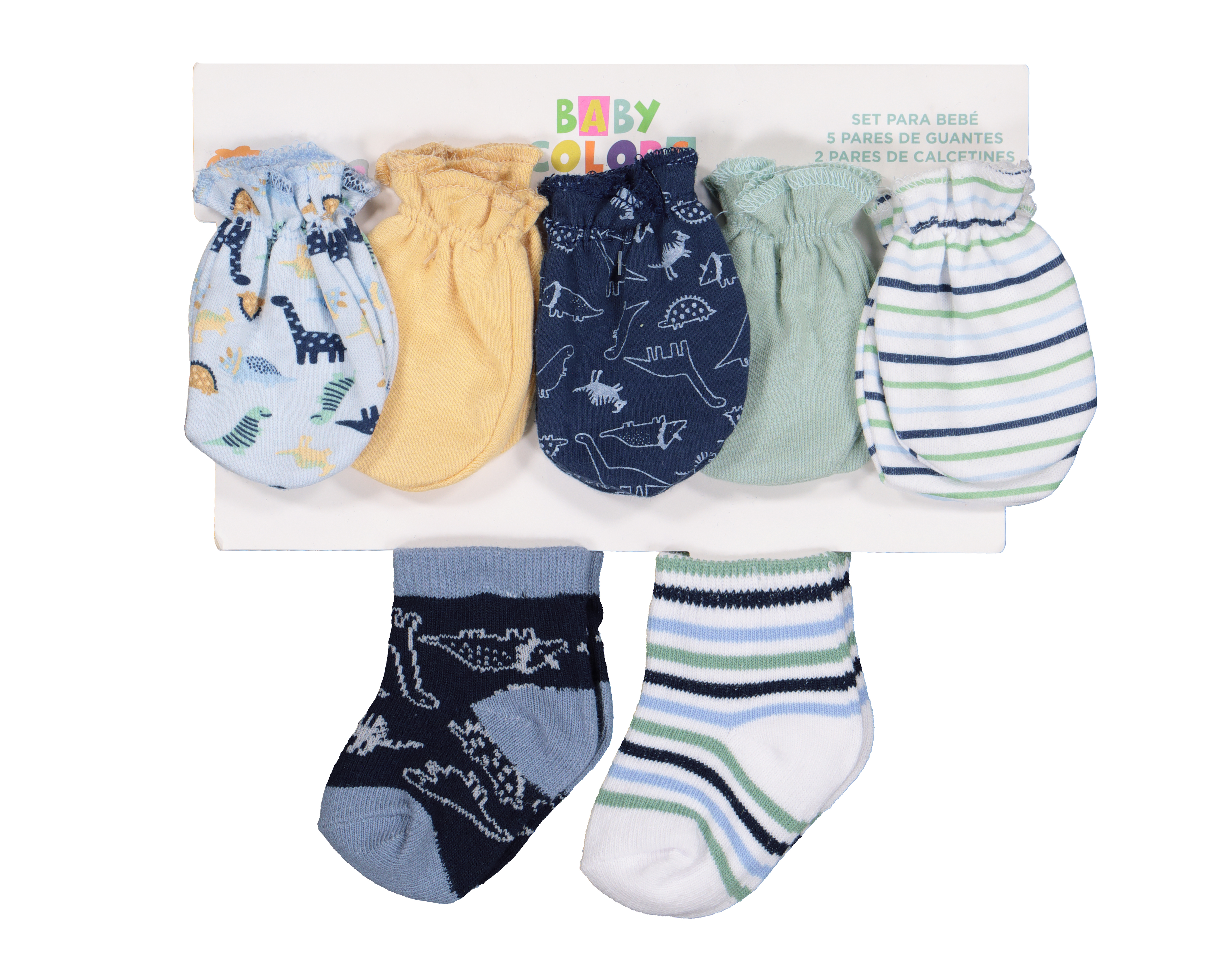 Foto 4 | Foto 4 | Guantes y Calcetas Baby Colors para Bebé Niño 7 Pares