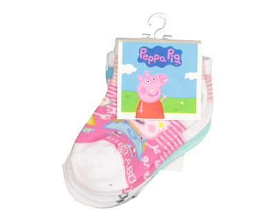 Foto 3 | Foto 3 | Calcetas Peppa Pig para Bebé Niña 3 Pares
