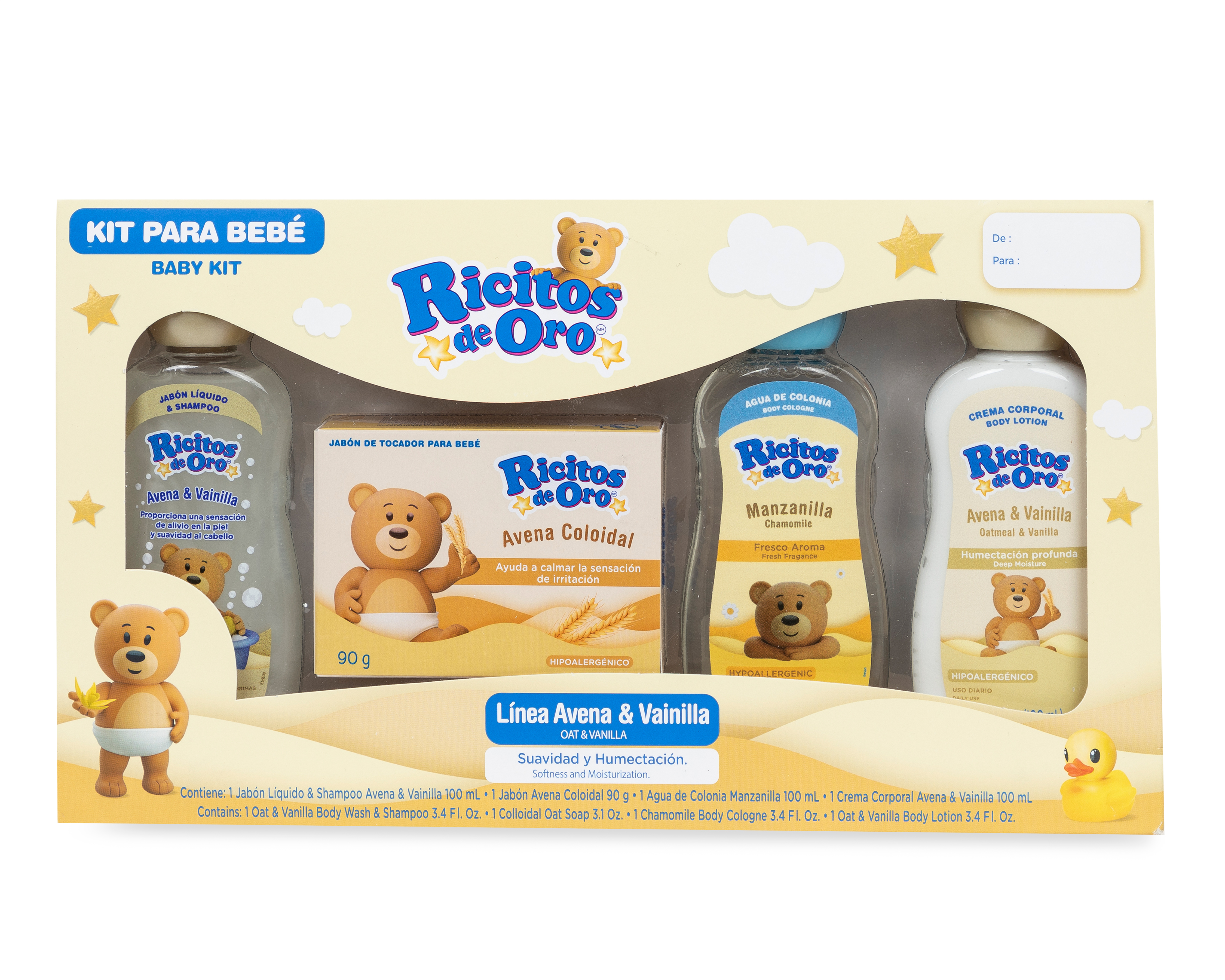 Foto 2 | Foto 2 | Kit de Higiene Ricitos de Oro para Bebé 4 Piezas