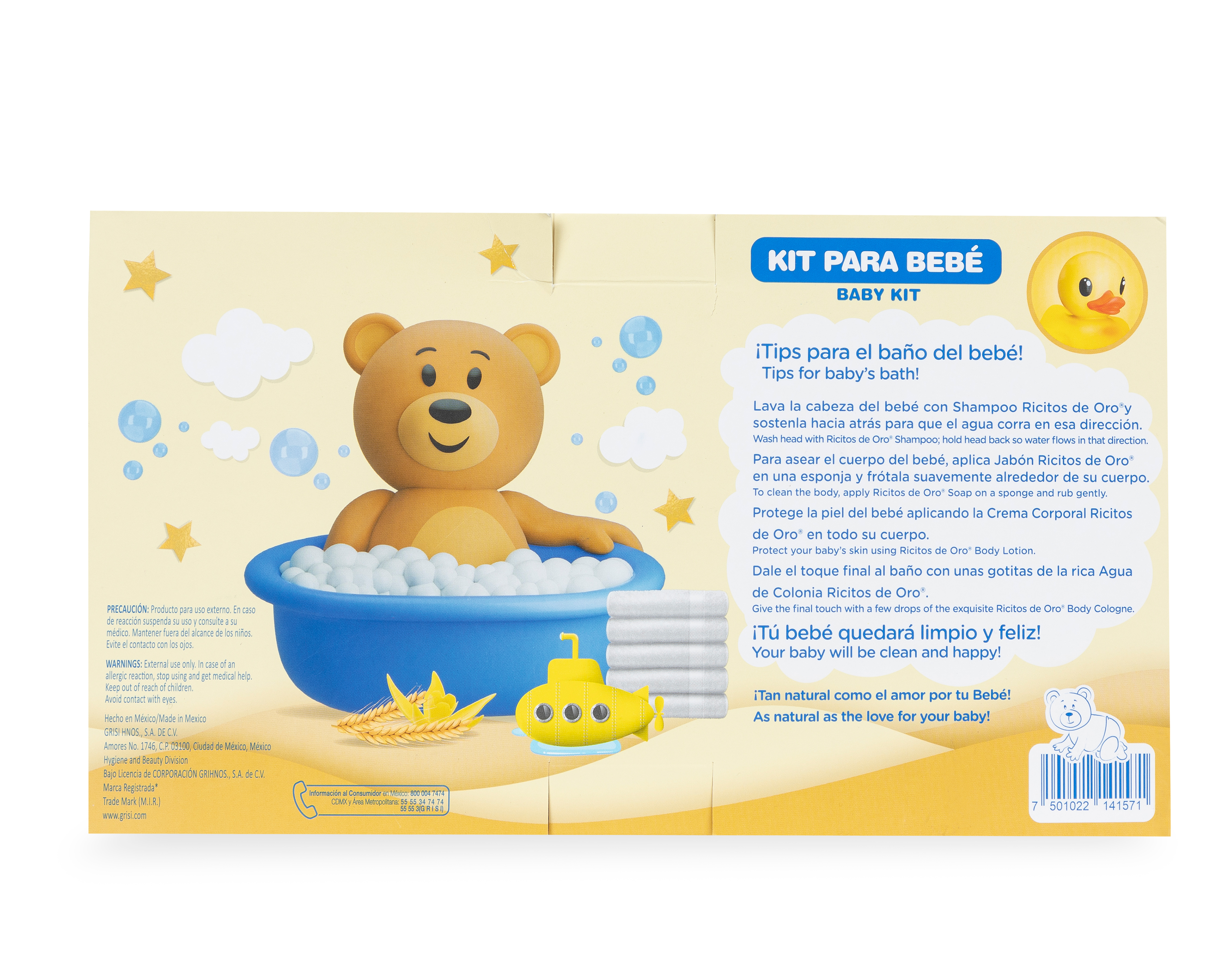 Foto 4 pulgar | Foto 3 | Kit de Higiene Ricitos de Oro para Bebé 4 Piezas