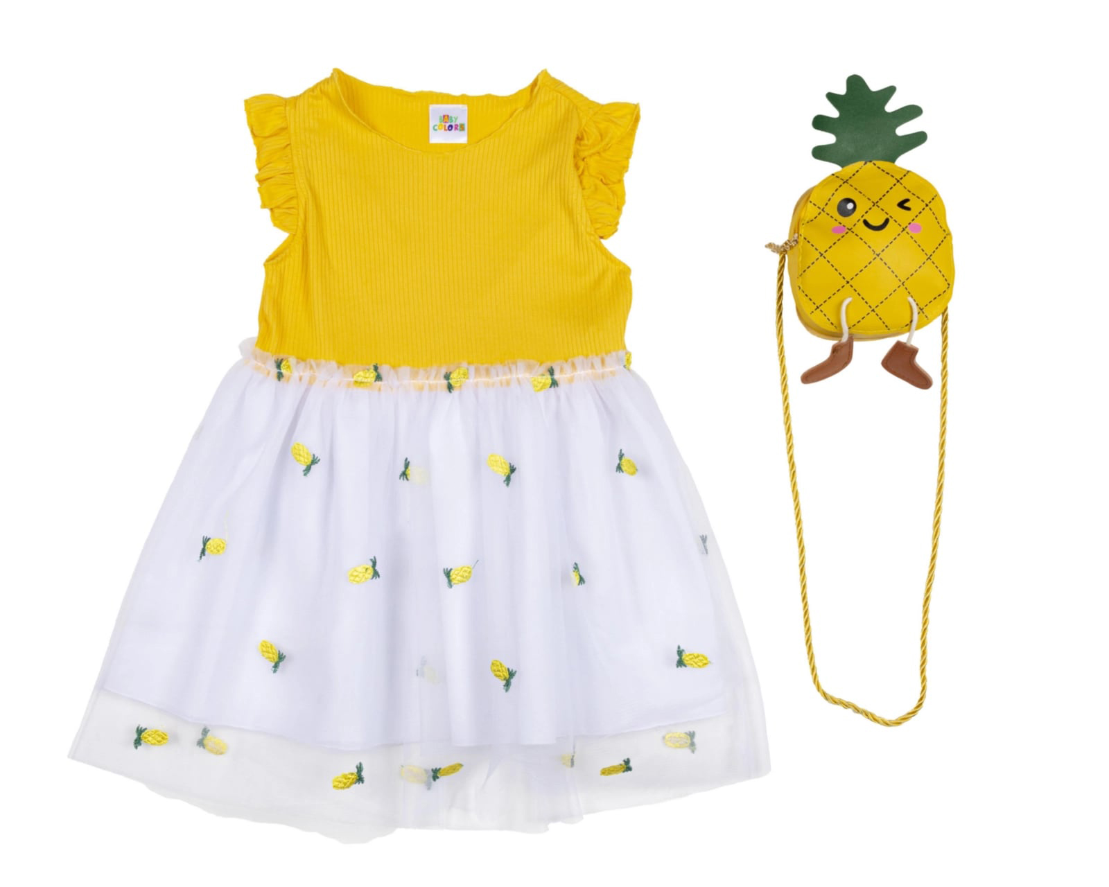 Foto 2 pulgar | Foto 1 | Vestido y Bolsa Baby Colors para Bebé Niña