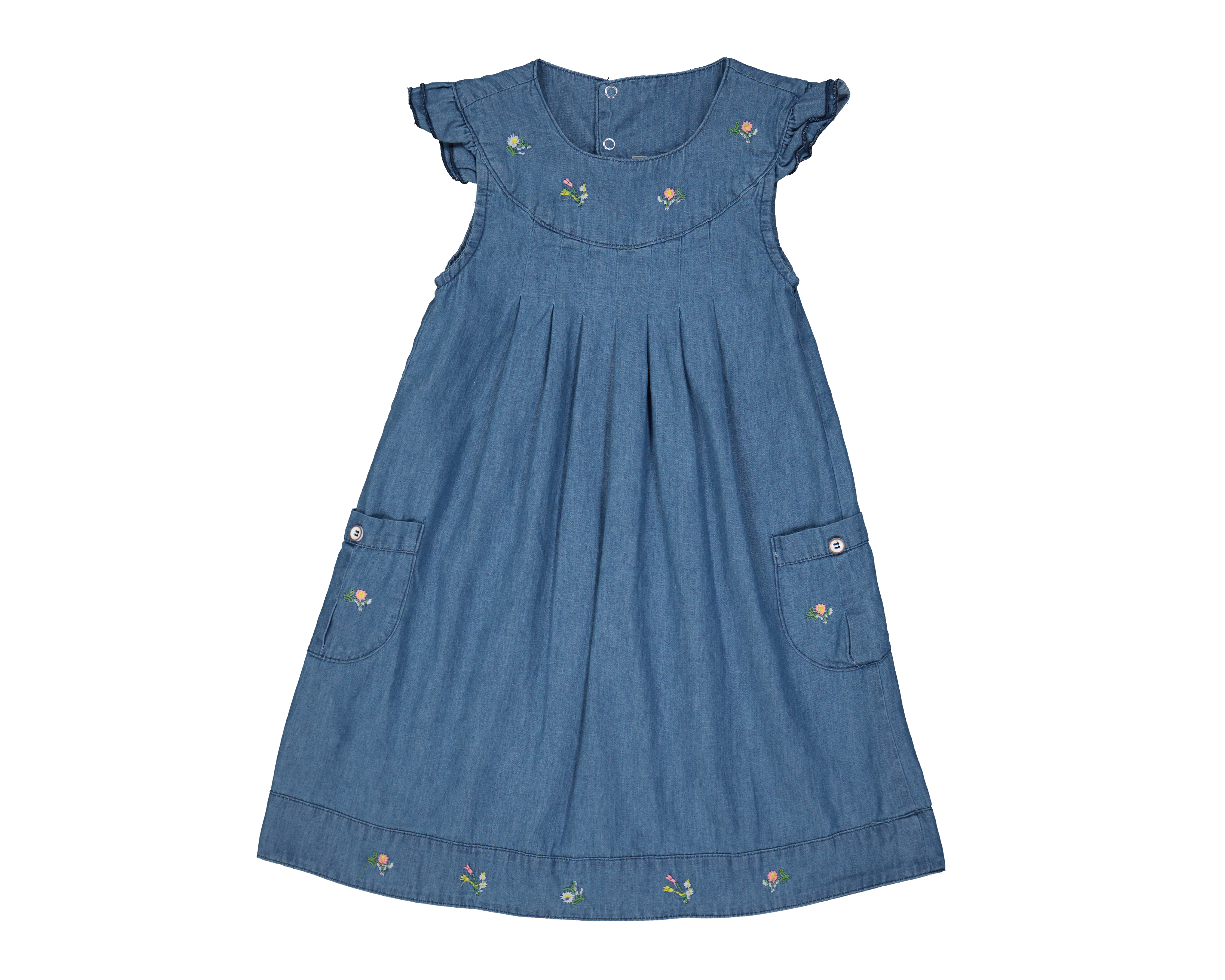 Foto 2 pulgar | Foto 1 | Vestido para Bebé Baby Colors de Mezclilla
