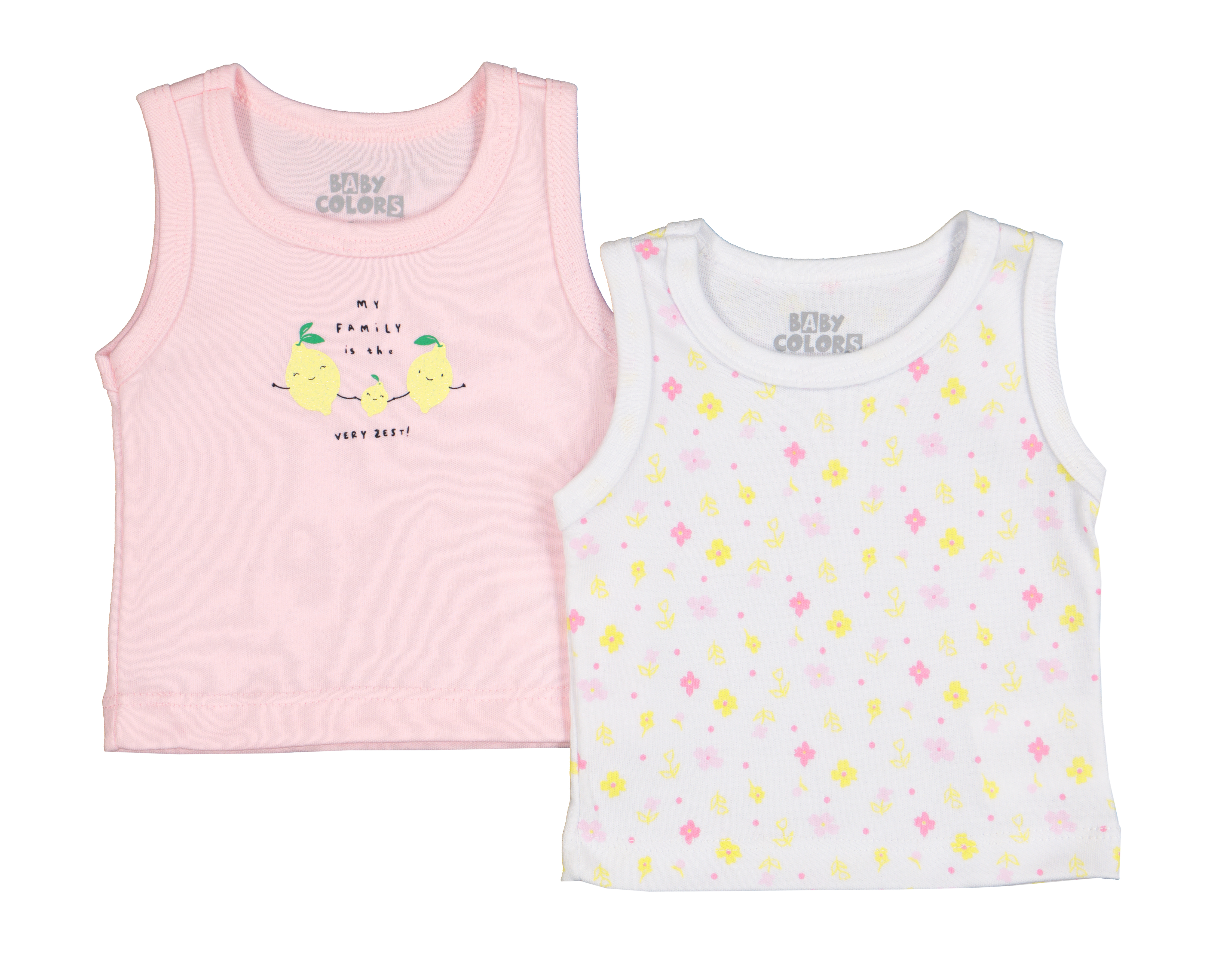 Camiseta Baby Colors para Bebé Niña 2 Piezas