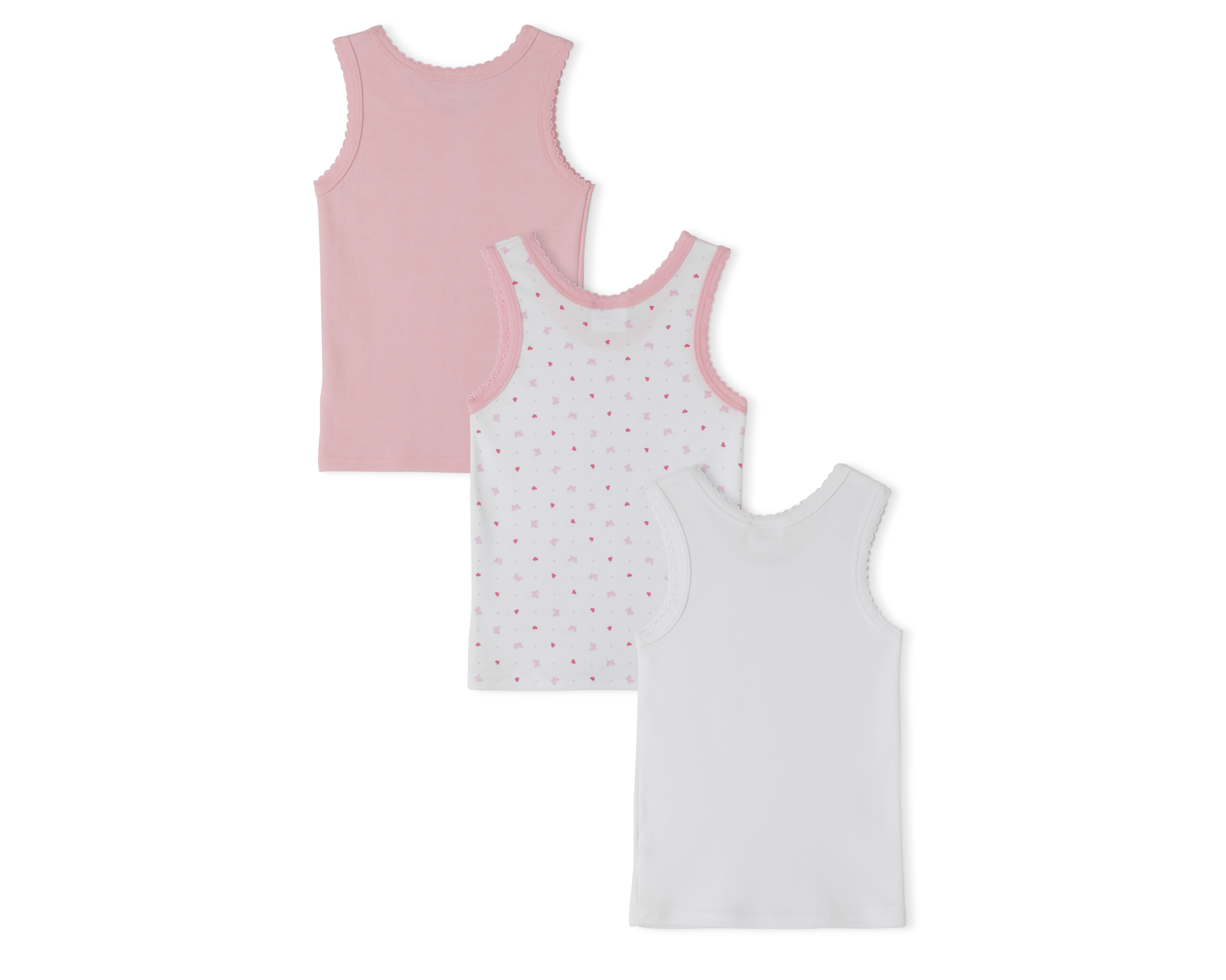 Foto 3 pulgar | Foto 2 | Camiseta Interior Baby Colors para Bebé Niña 3 Piezas