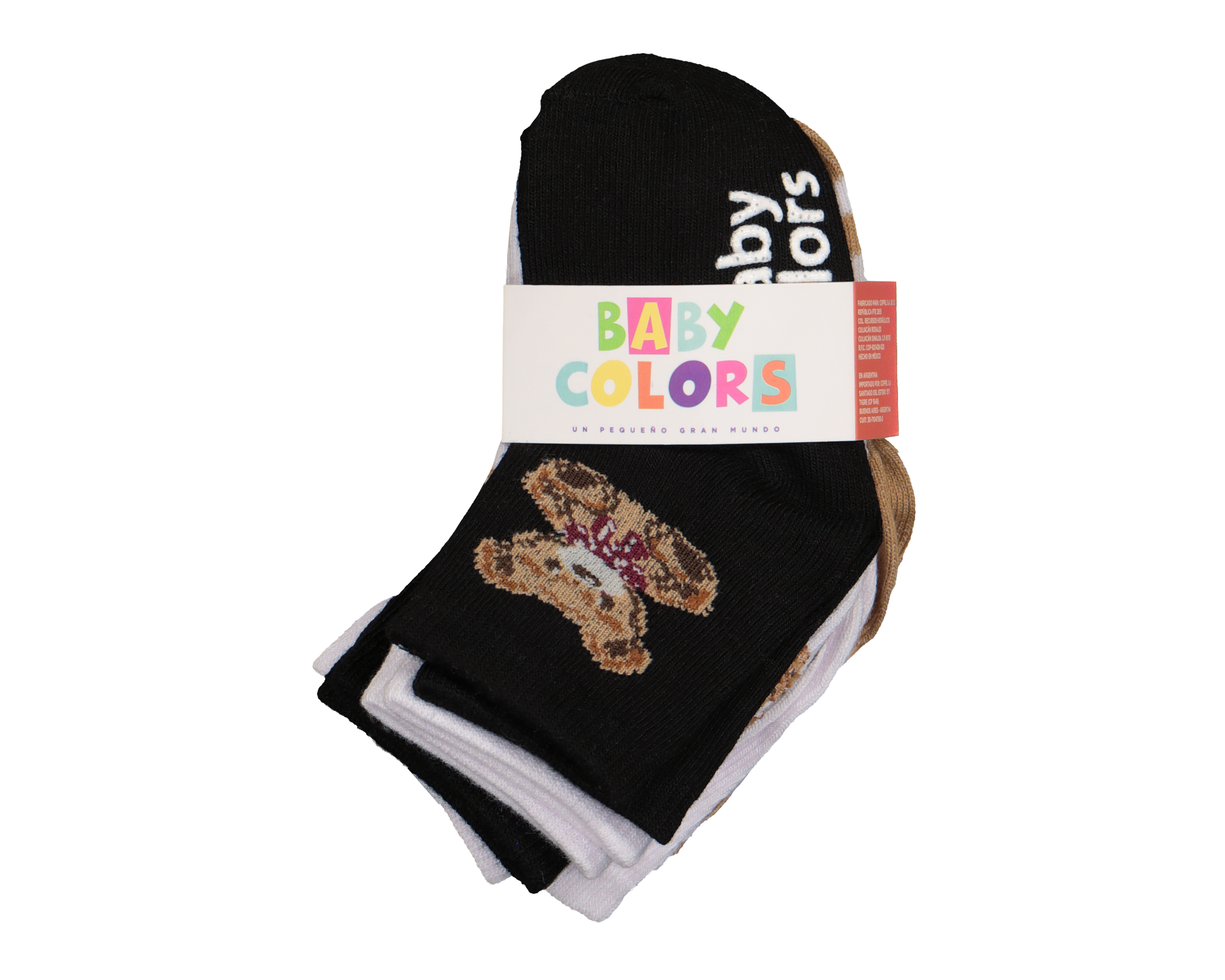 Foto 4 pulgar | Foto 3 | Calcetas Baby Colors para Bebé Niño con Estampado 6 Pares