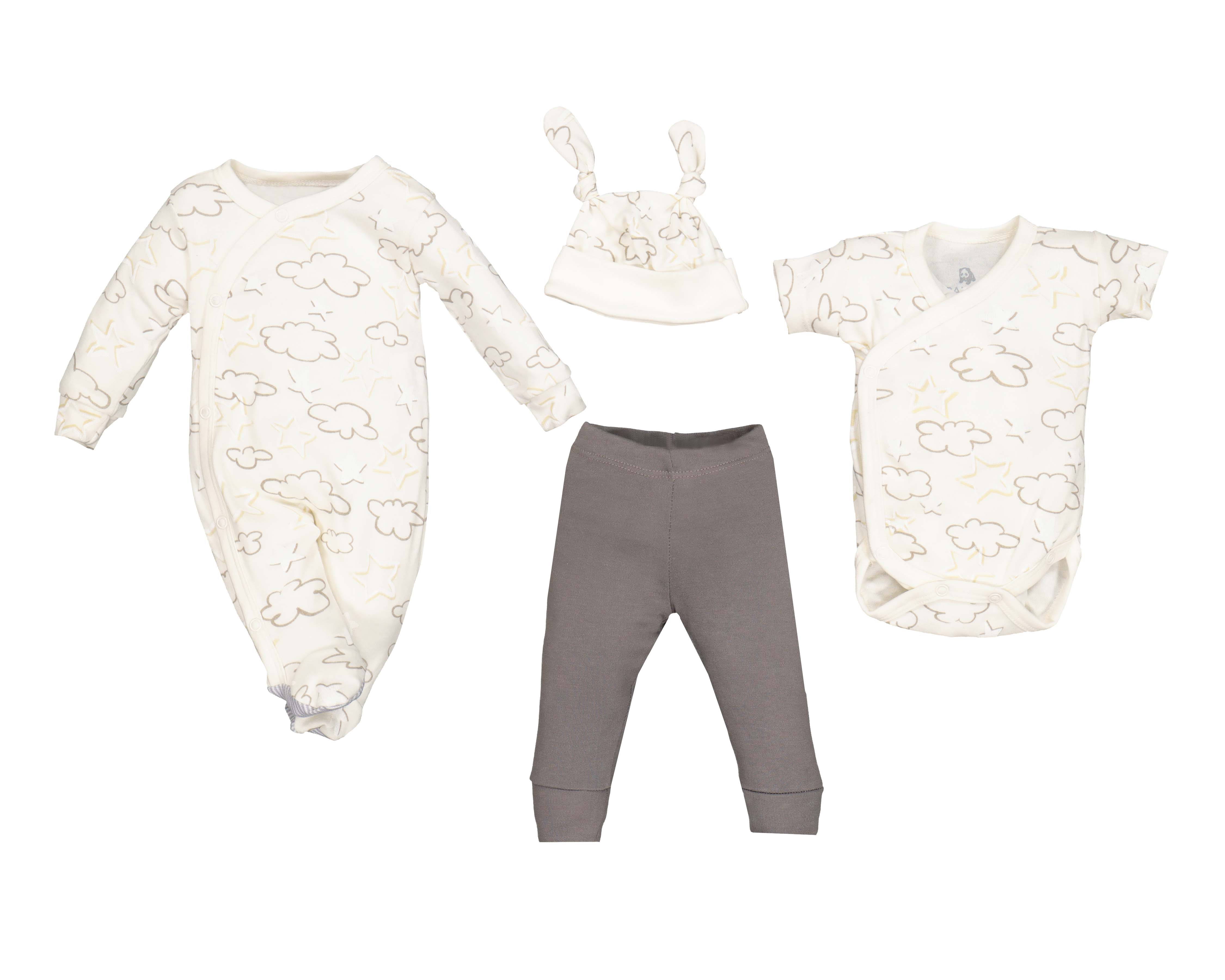 Conjunto para Bebé Niño Bam-Bu 4 Piezas