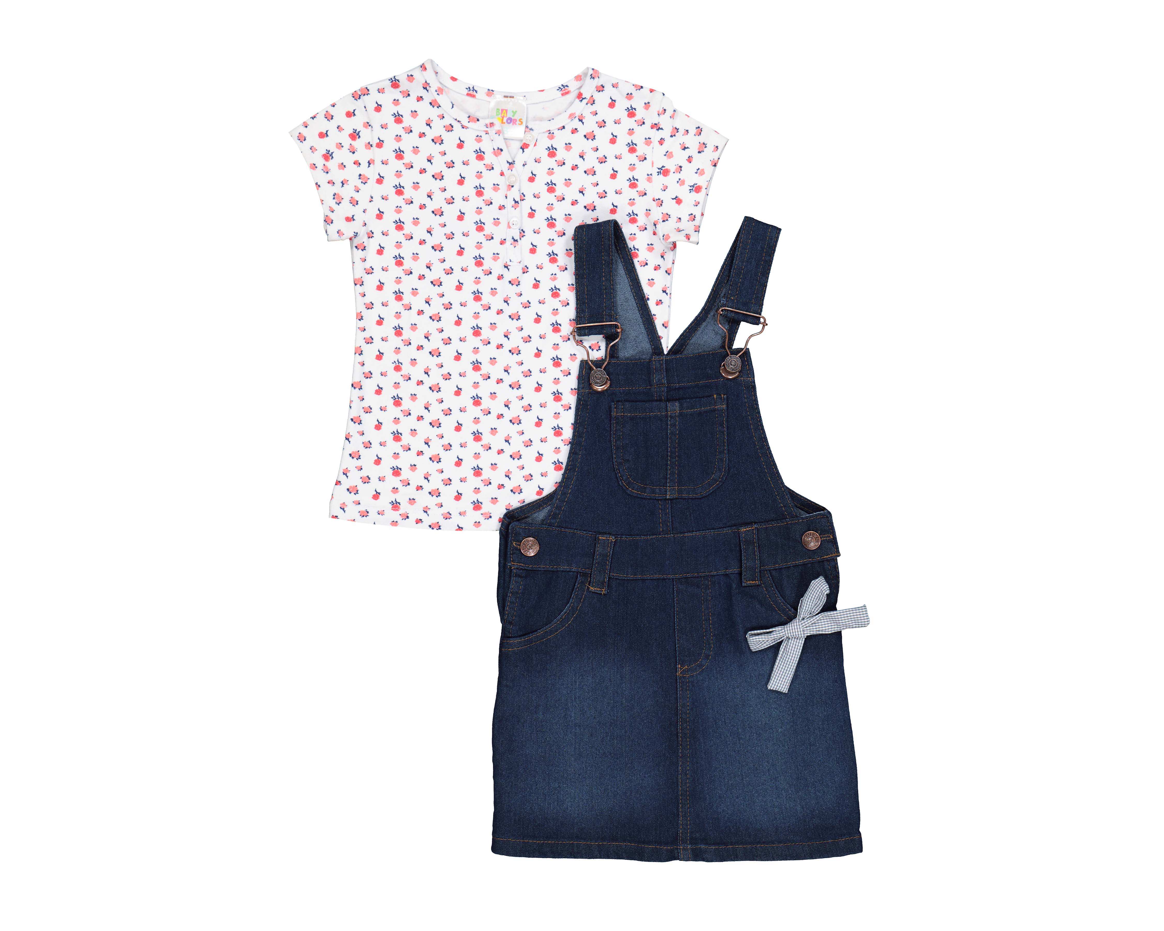 Overol con Blusa para Bebé Niña Baby Colors
