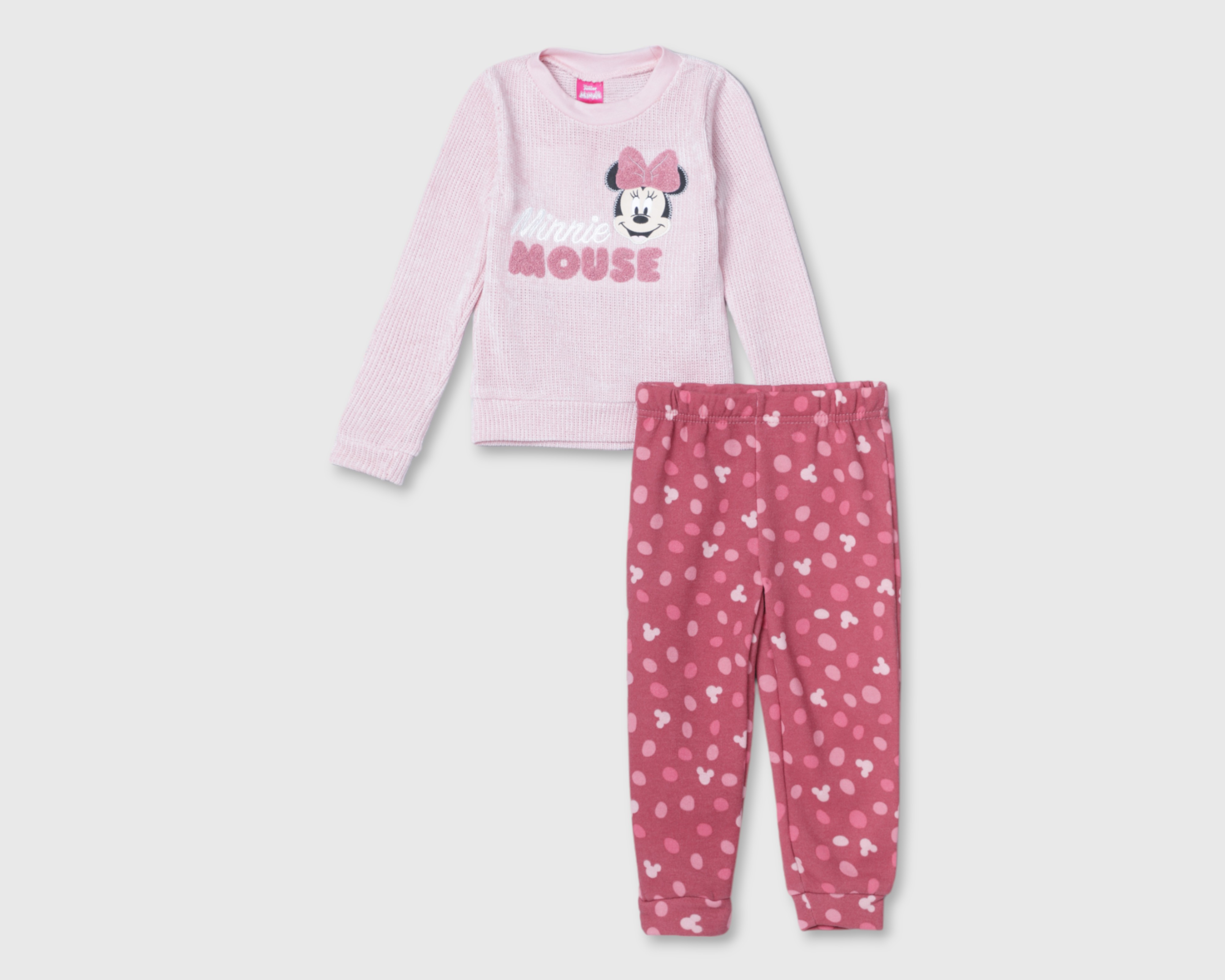 Foto 2 pulgar | Foto 1 | Sudadera y Pants Disney Minnie Mouse para Bebé Niña