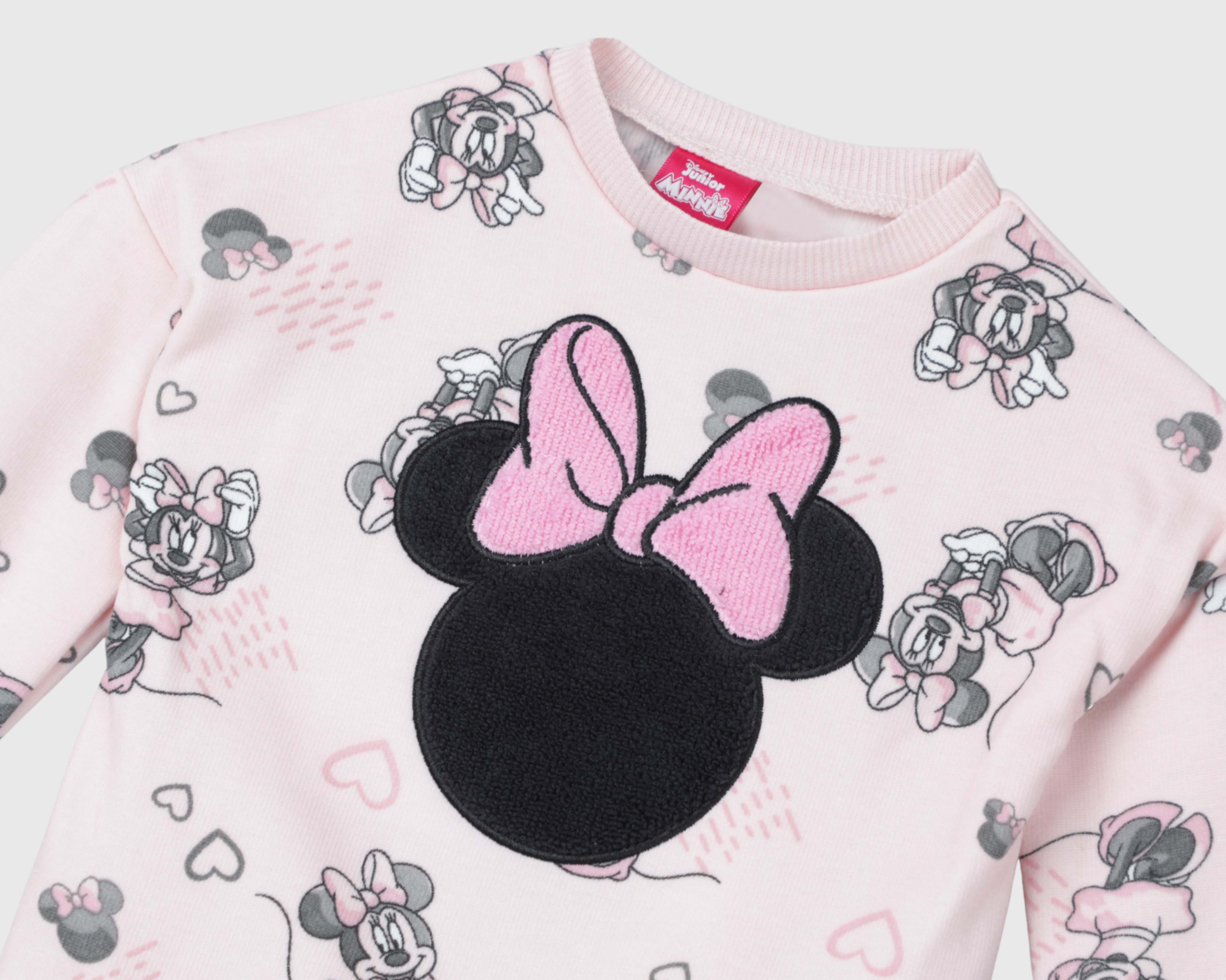 Foto 4 pulgar | Foto 3 | Sudadera Disney Minnie Mouse para Bebé Niña