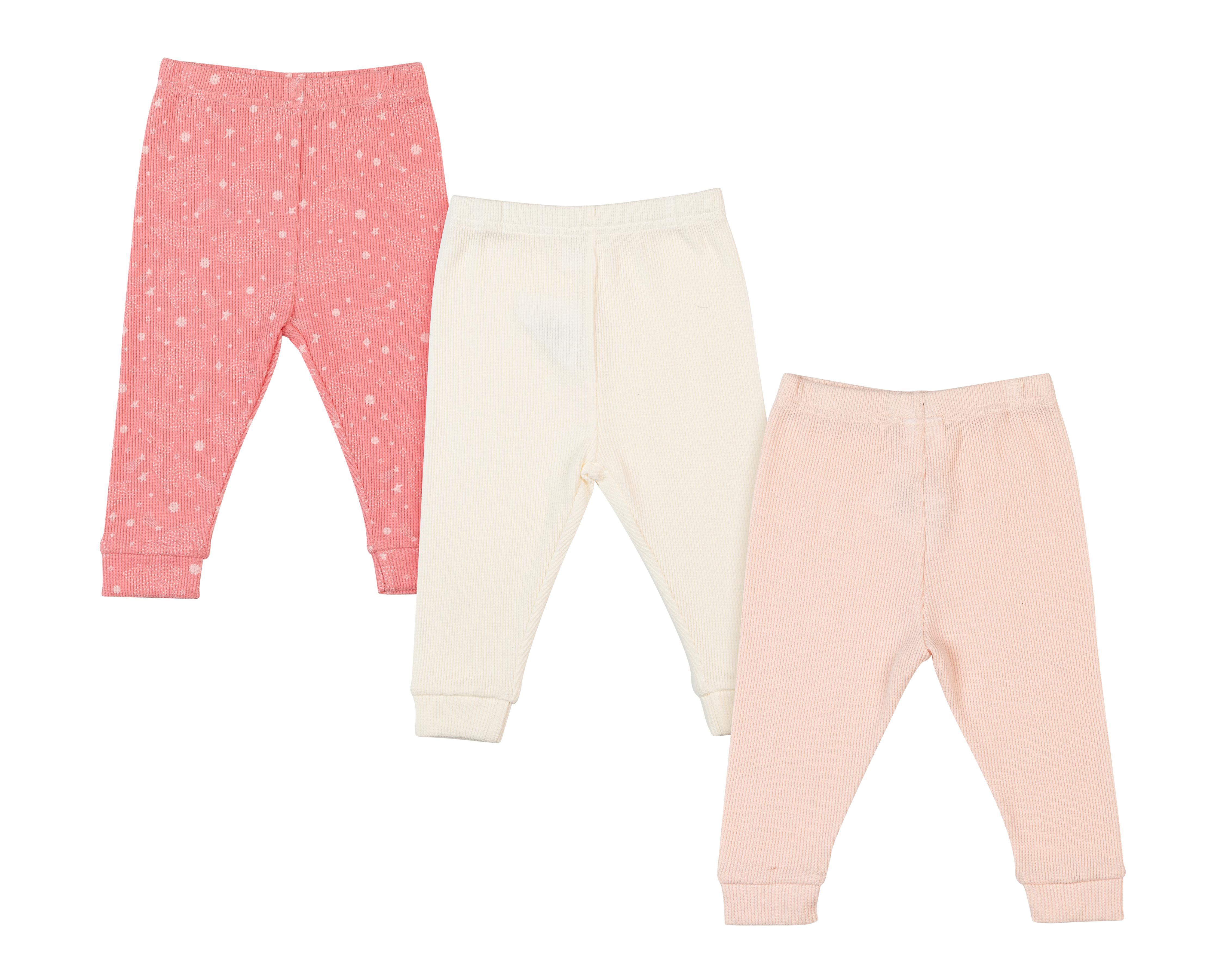 Pantalón Bam-Bu de Algodón para Bebé Niña 3 Piezas