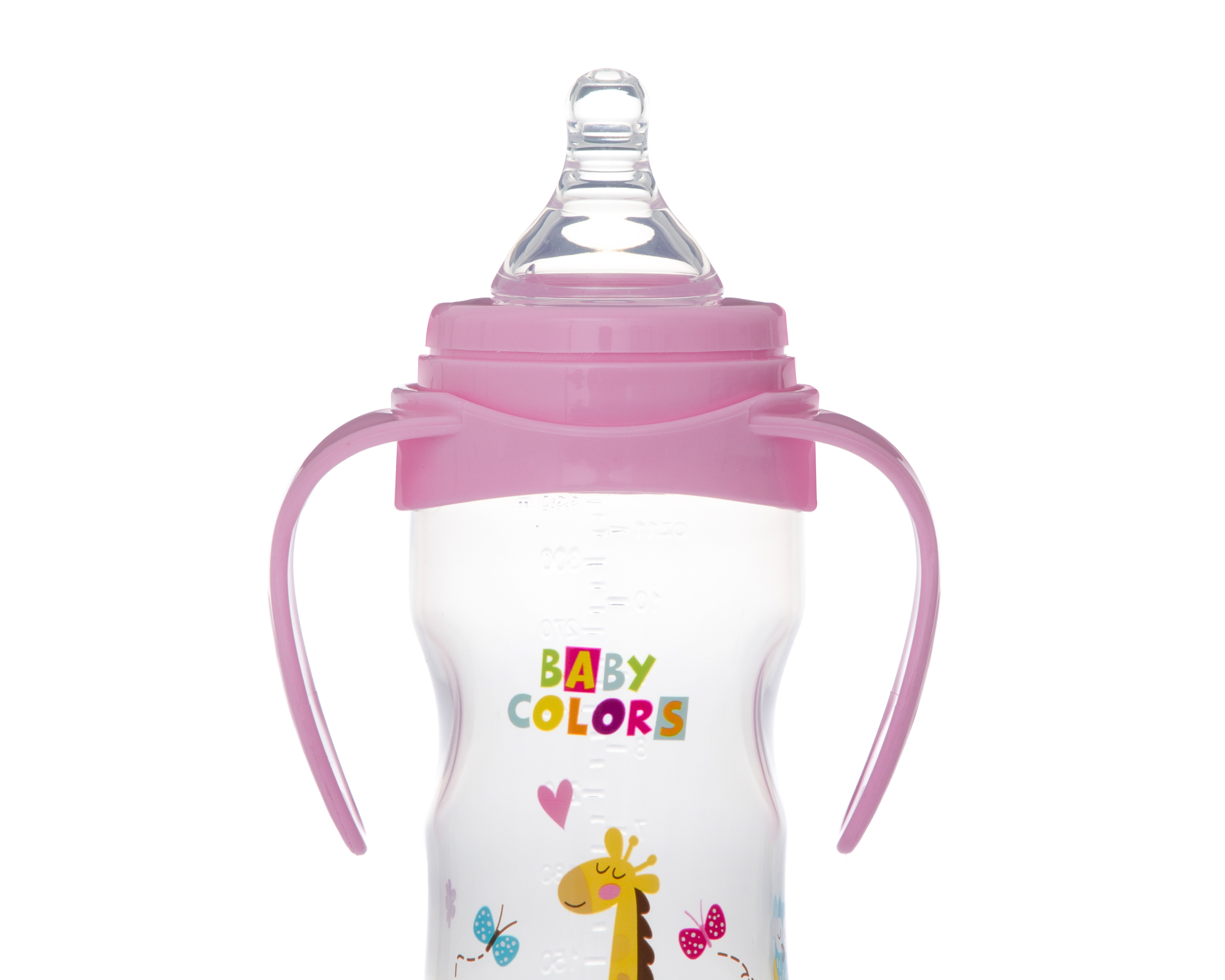 Foto 3 pulgar | Foto 2 | Biberón Baby Colors 11 oz con Agarradera