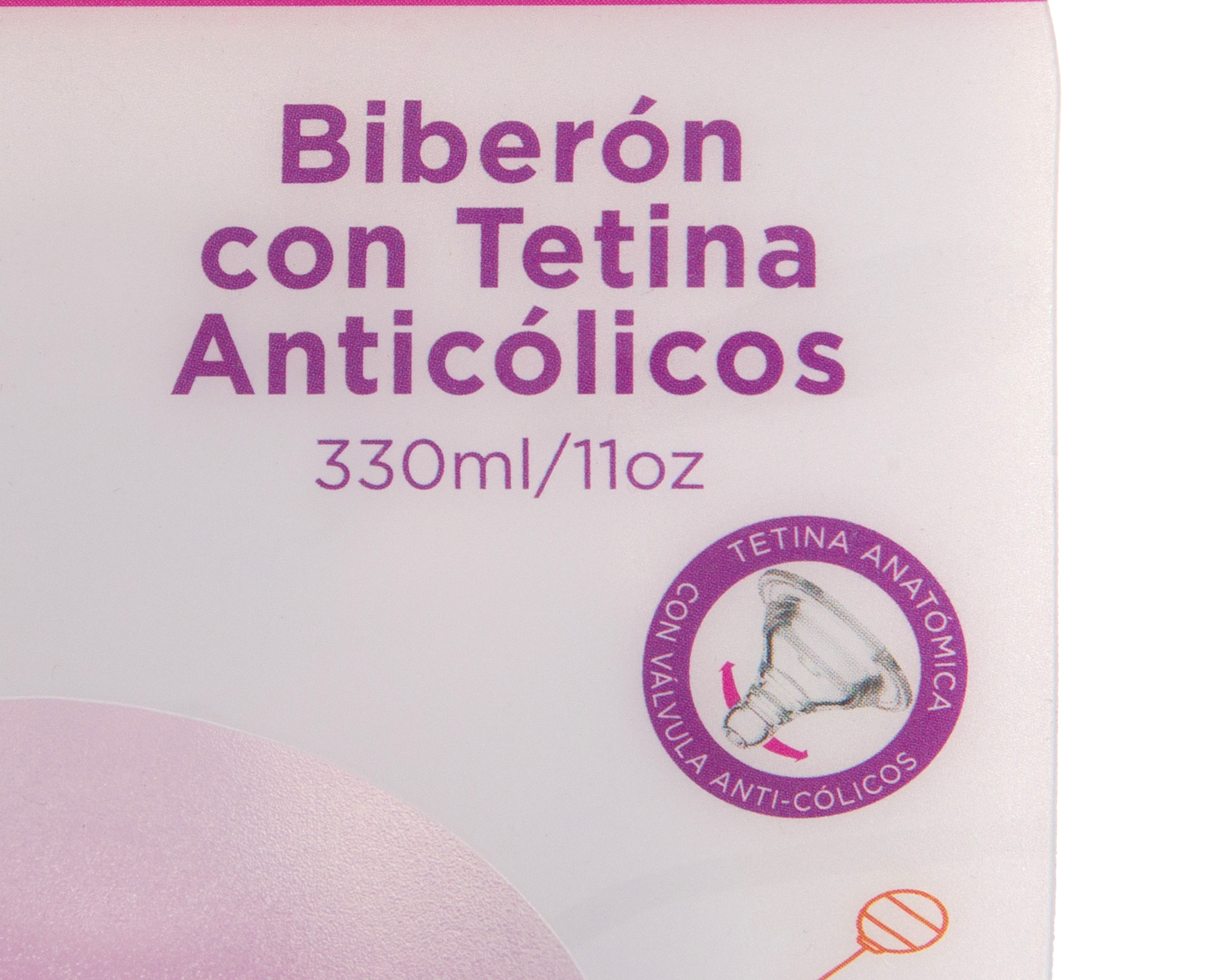 Foto 5 pulgar | Foto 4 | Biberón Baby Colors 11 oz con Agarradera