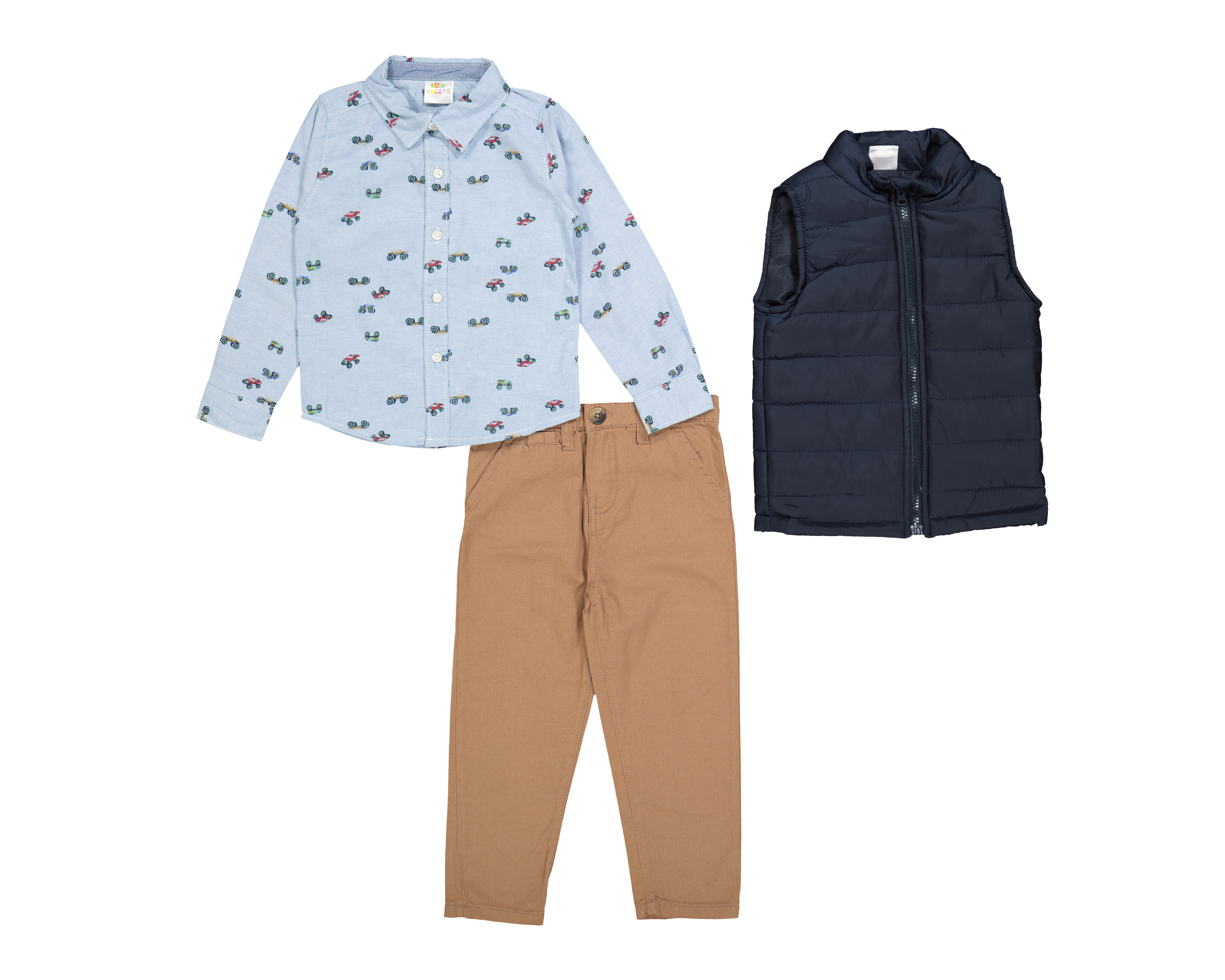 Foto 2 pulgar | Foto 1 | Camisa y Pantalón Baby Colors con Chaleco para Bebé Niño
