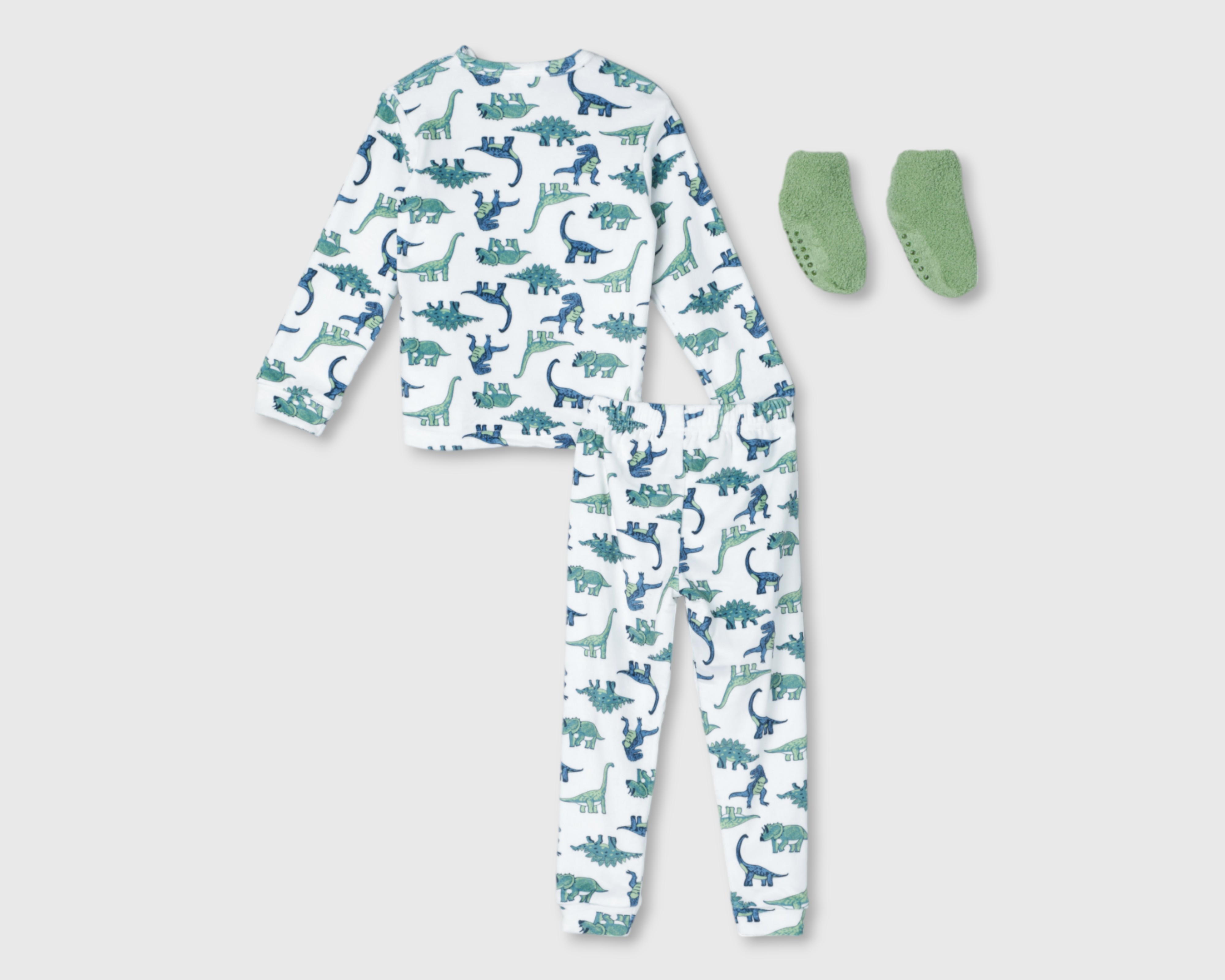 Foto 3 pulgar | Foto 2 | Pijama Baby Colors de Dinosaurios para Bebé Niño