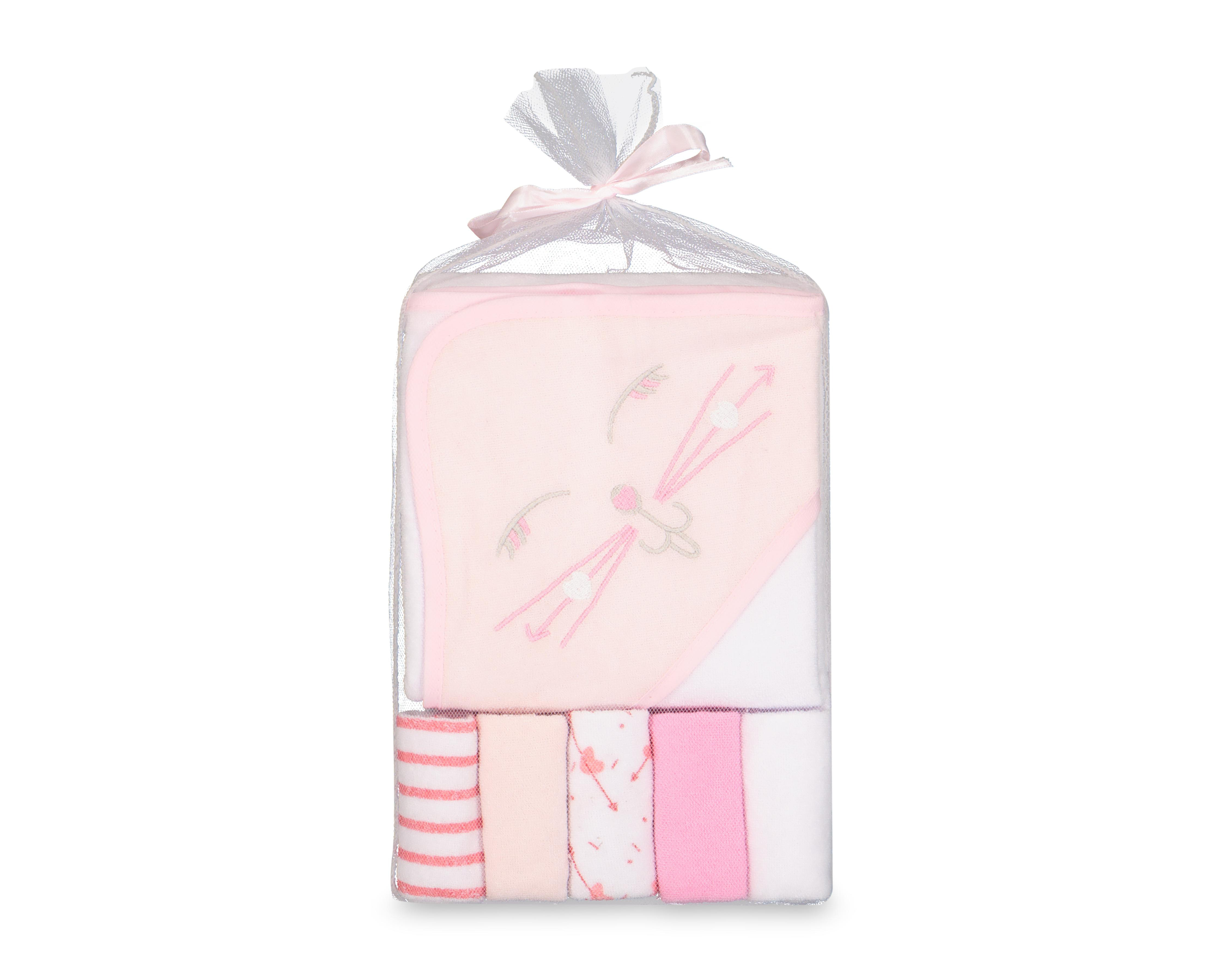 Foto 1 | Foto 1 | Toalla de Baño y Facial Baby Colors para Bebé Niña 6 Piezas