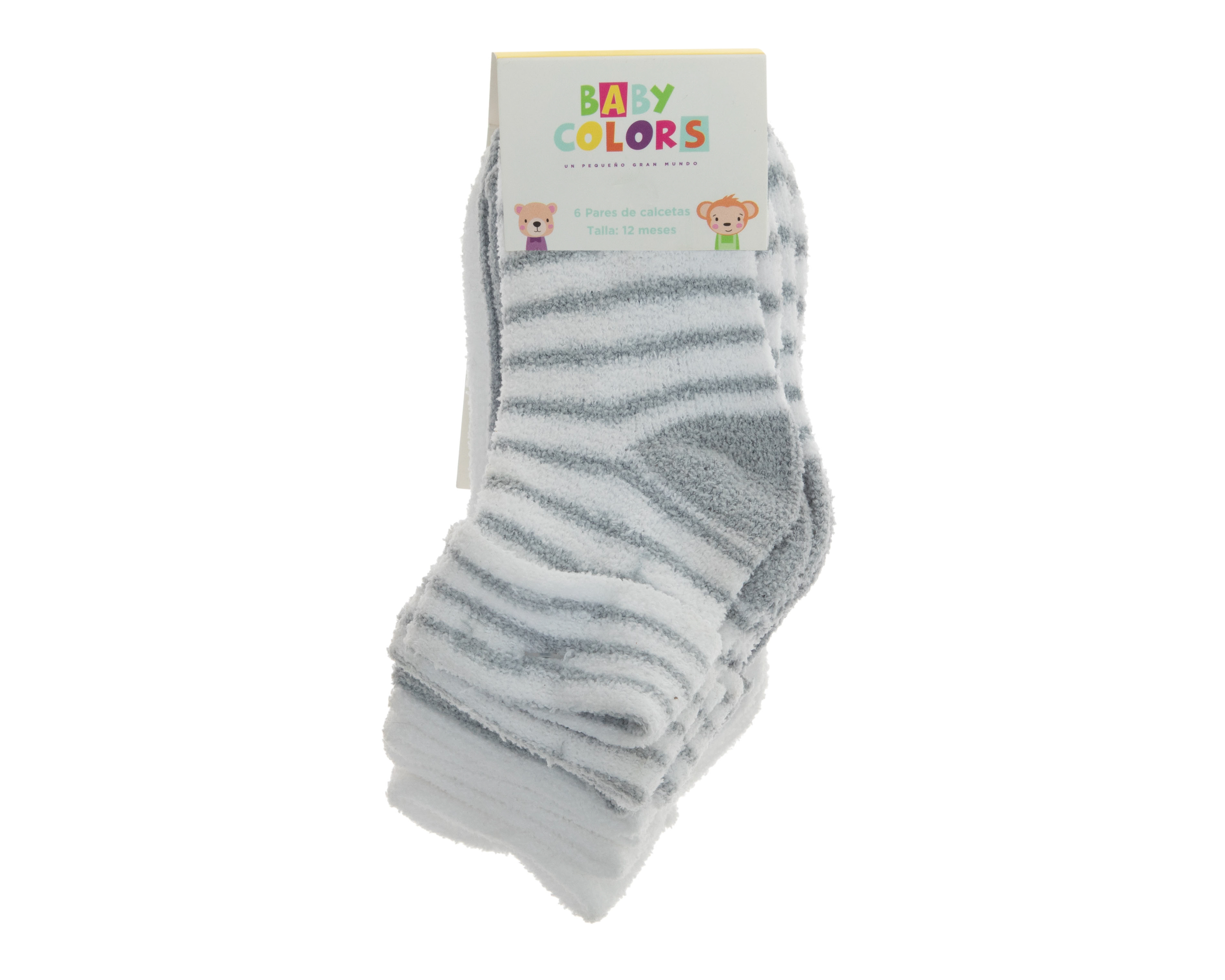 Foto 4 pulgar | Foto 3 | Calcetas Baby Colors para Bebé 6 Pares