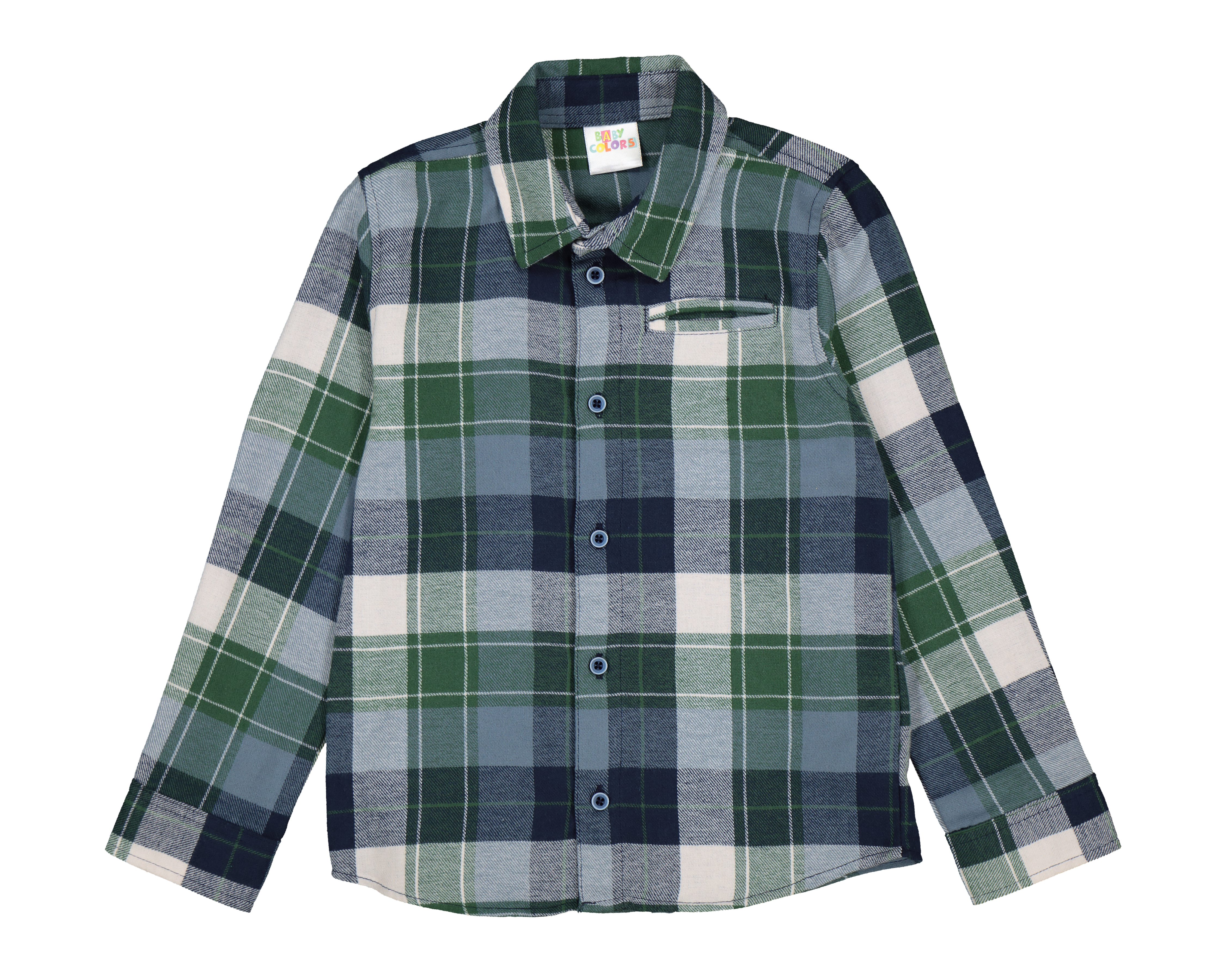 Foto 2 pulgar | Foto 1 | Camisa para Bebé Baby Colors Manga Larga