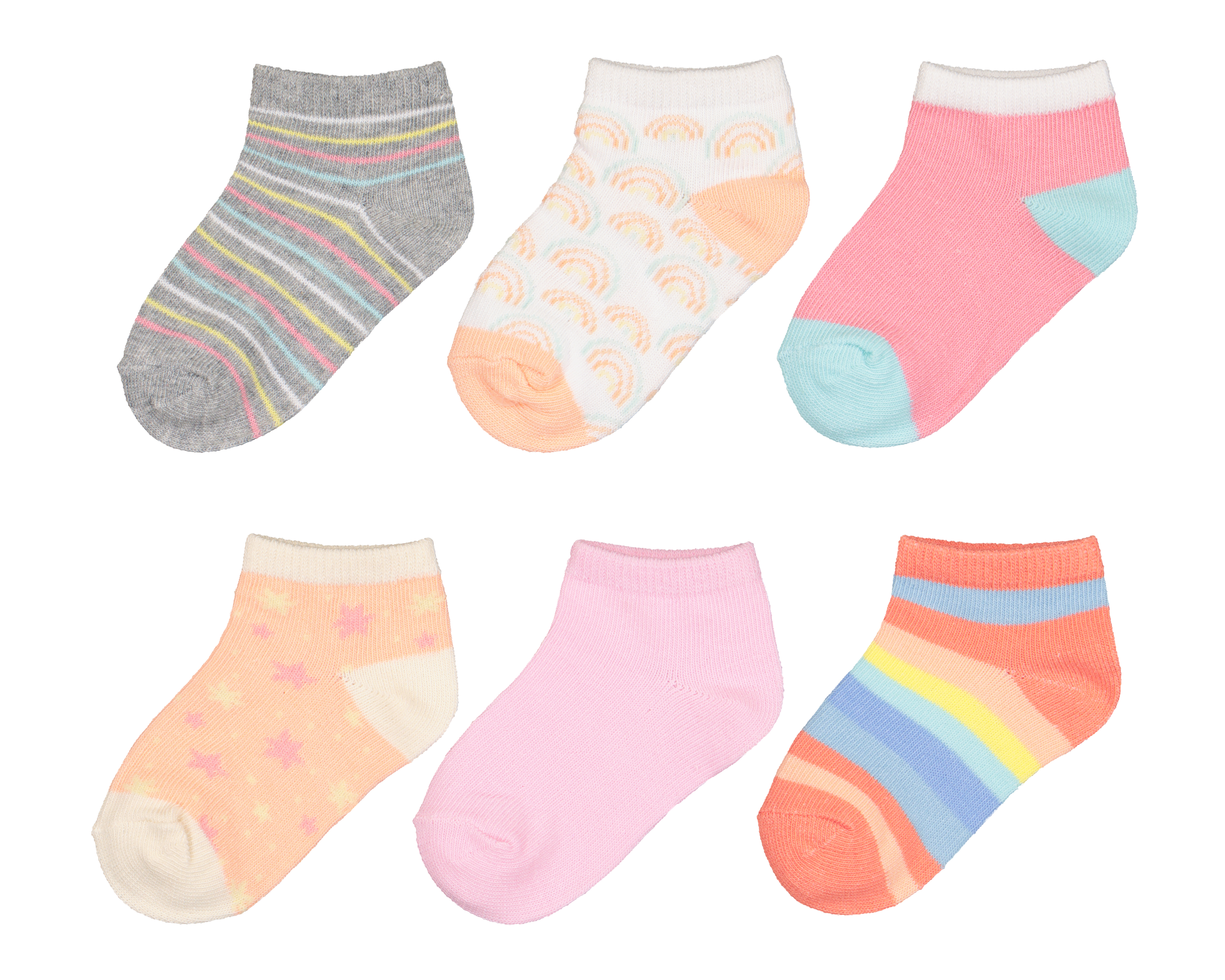 Calcetas Baby Colors para Bebé Niña 6 Pares