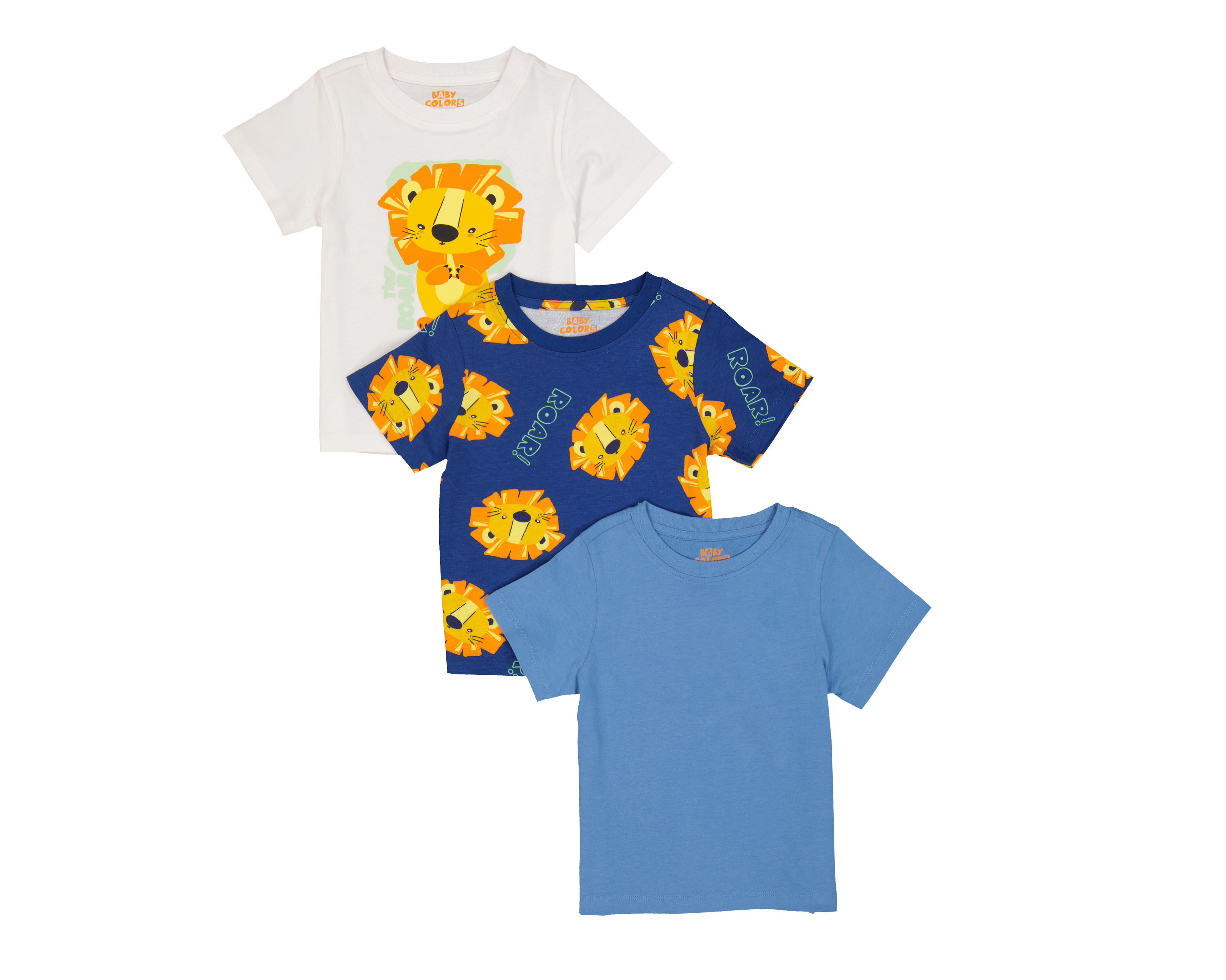 Playera para Bebé Niño Baby Colors de Algodón 3 Piezas