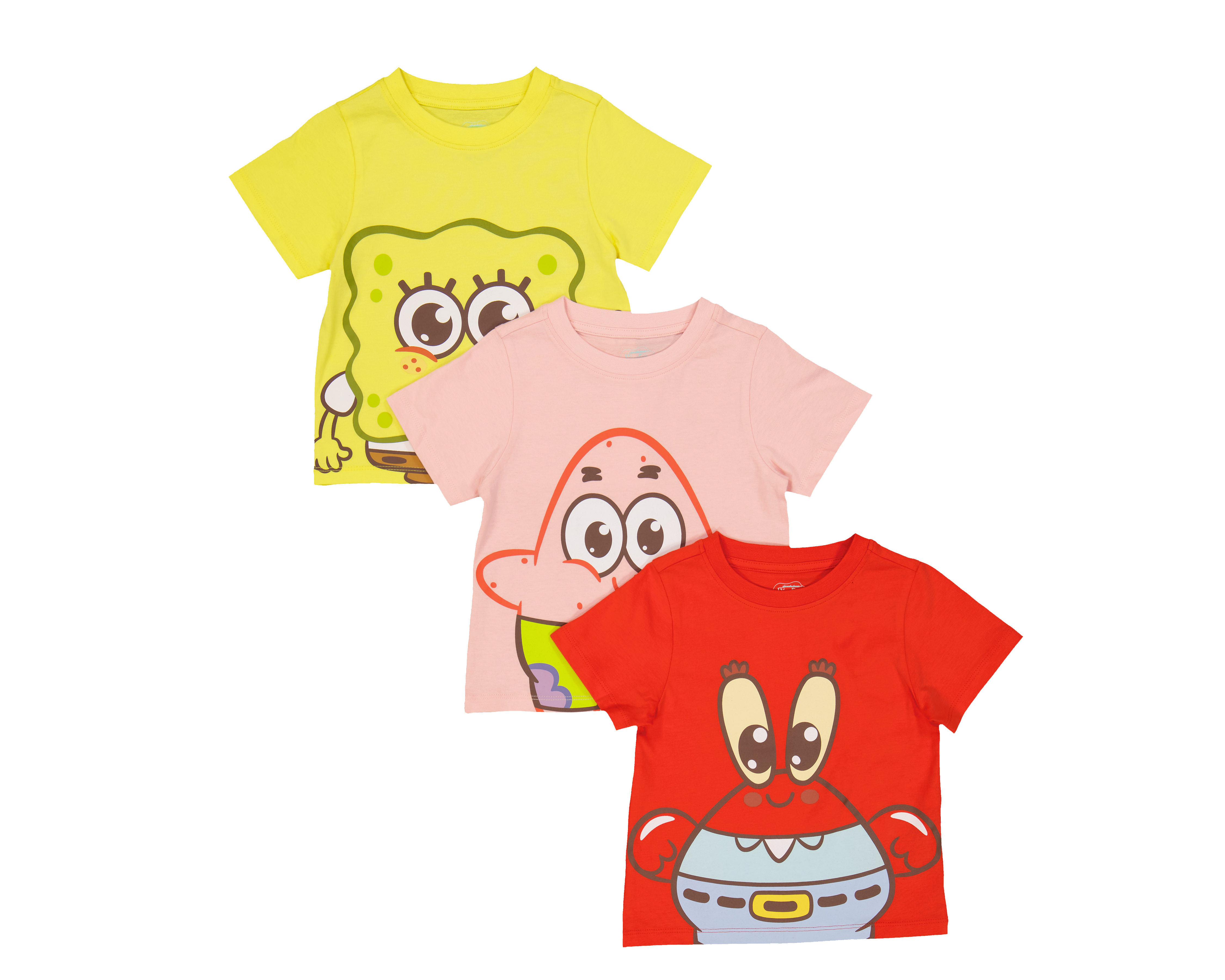 Foto 2 pulgar | Foto 1 | Playera para Bebé Niño Bob Esponja de Algodón 3 Piezas