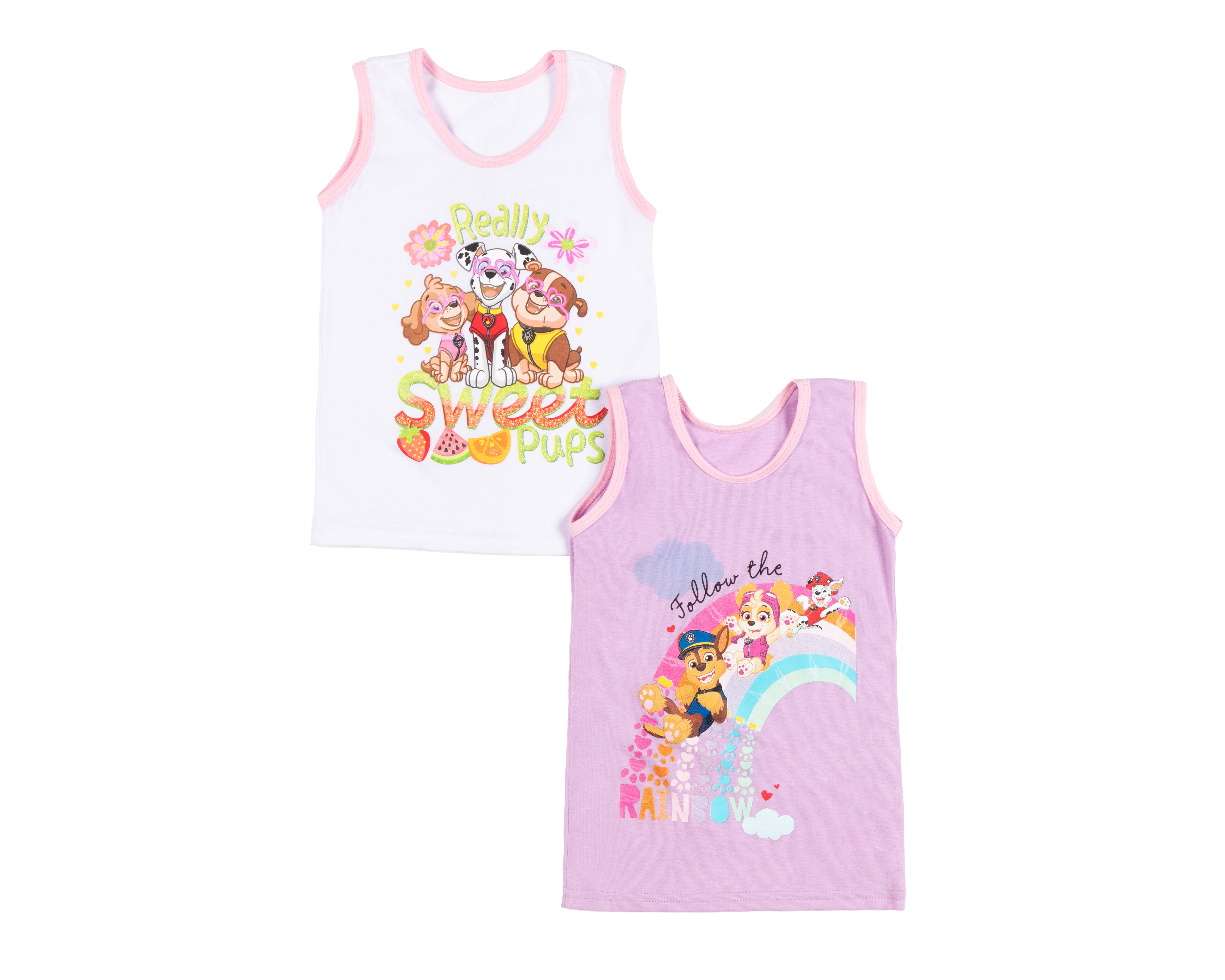 Camiseta Interior Paw Patrol para Bebé Niña 2 Piezas