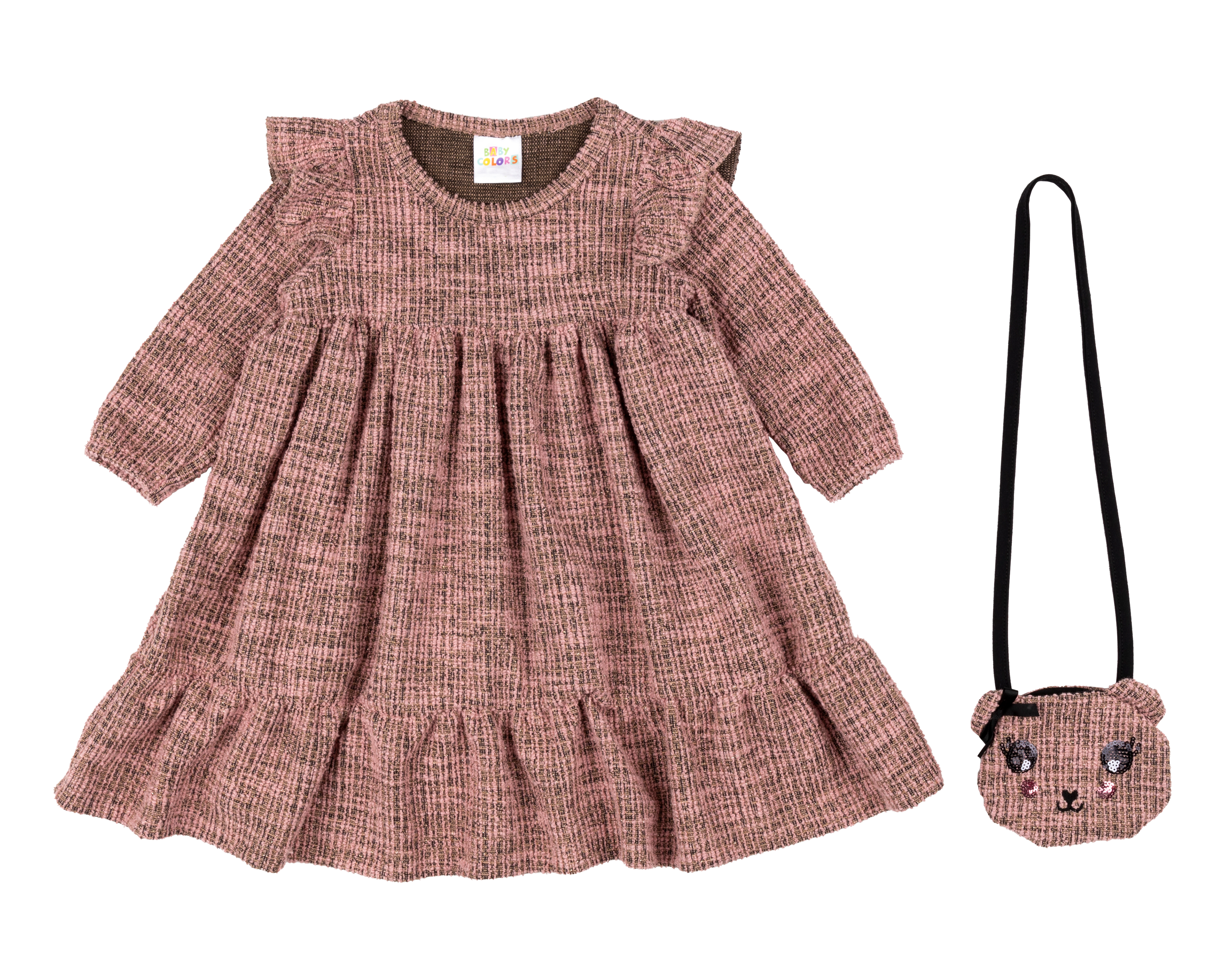 Foto 1 | Foto 1 | Vestido para Bebé Niña Baby Colors Manga Larga con Bolsa