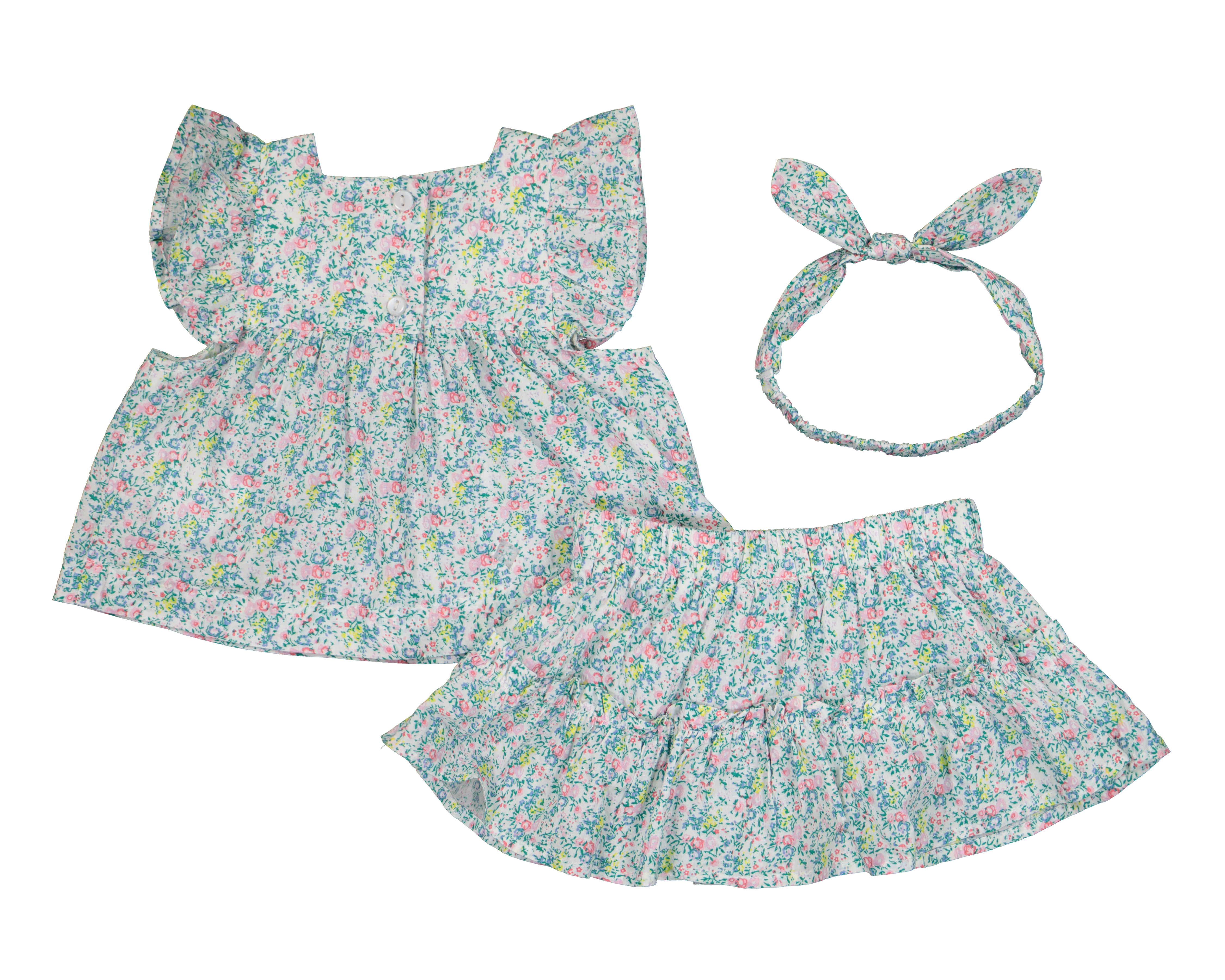 Foto 2 | Foto 2 | Conjunto Baby Colors para Bebé Niña 3 Piezas