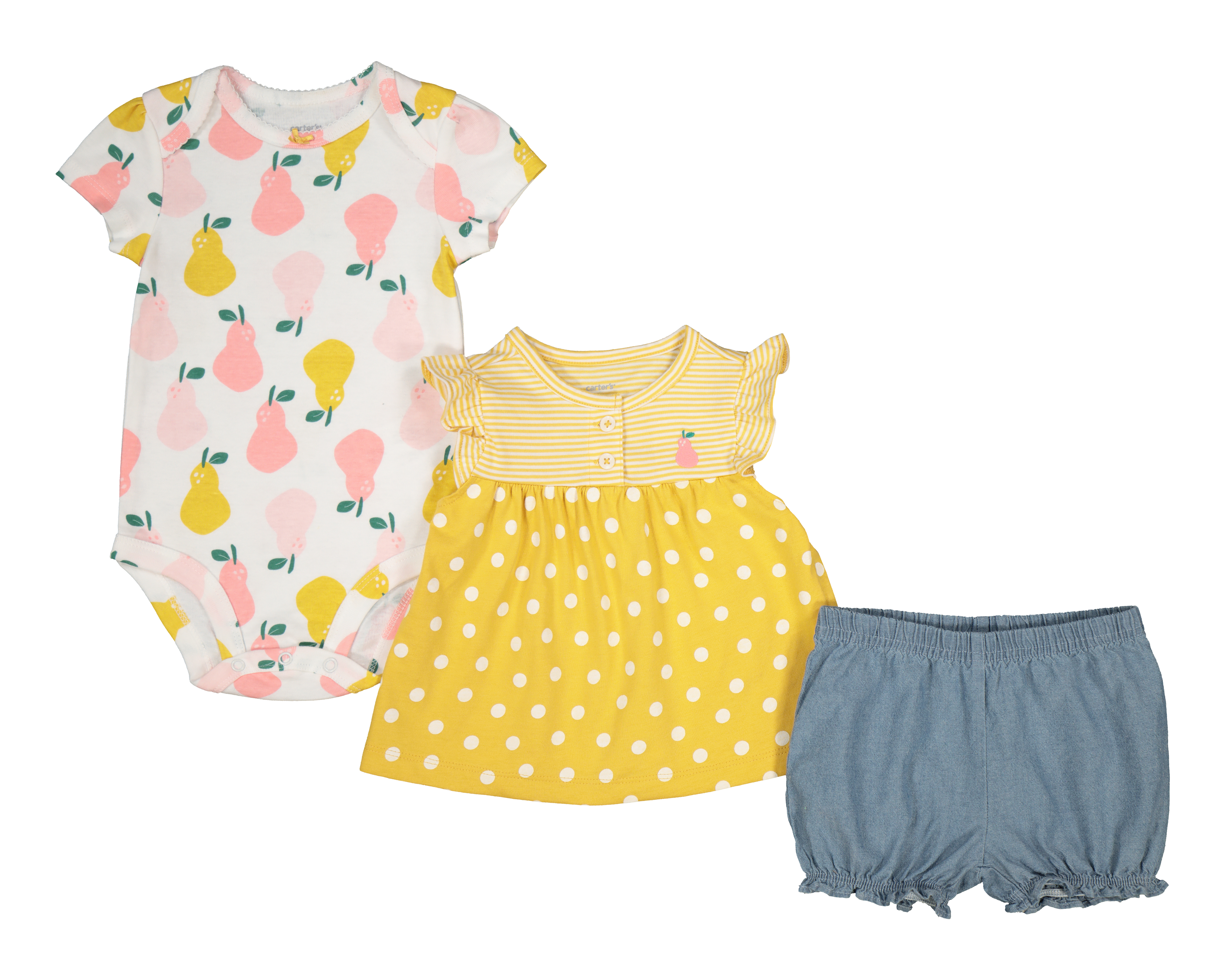 Conjunto Carter's para Bebé Niña 3 Piezas