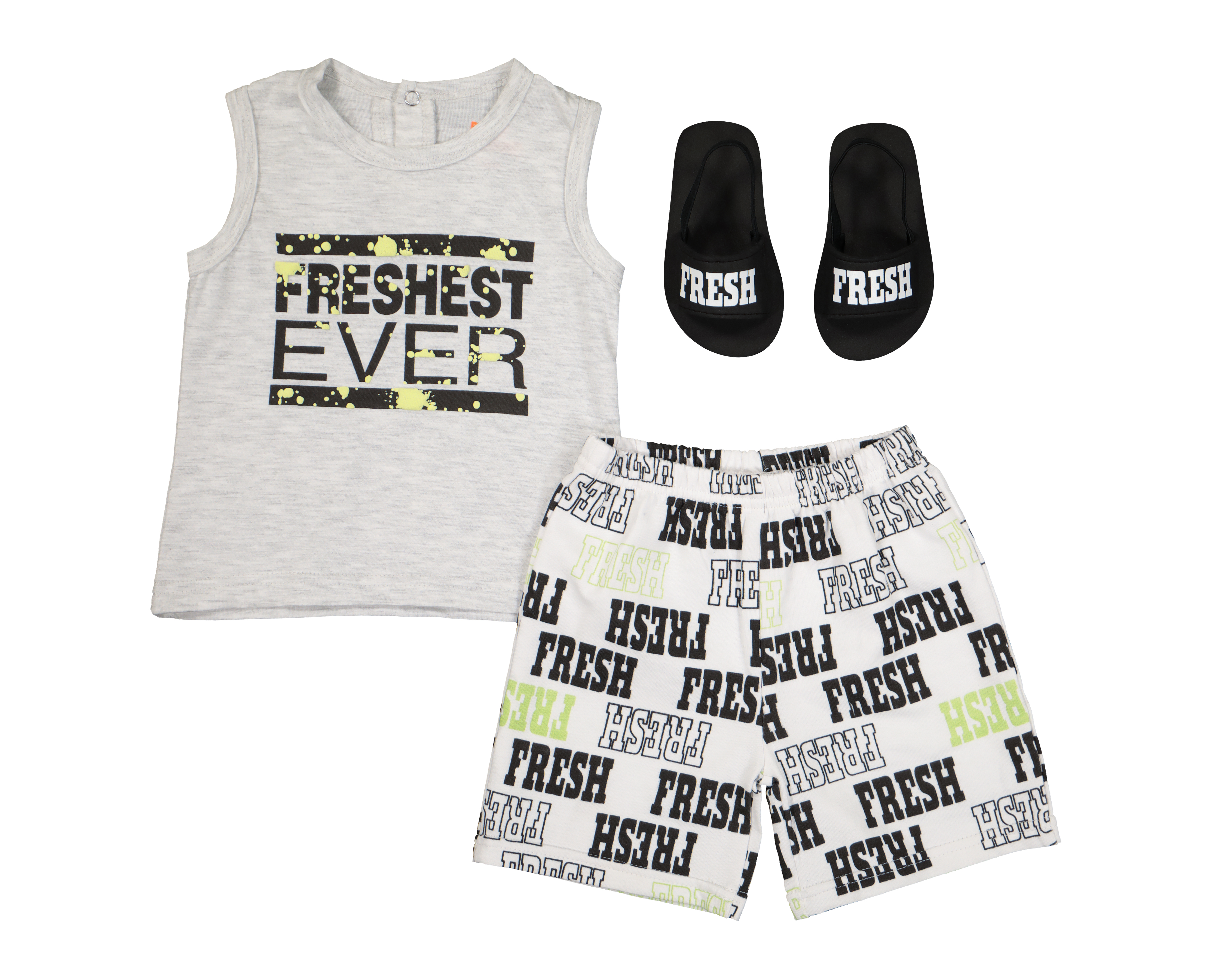 Foto 2 pulgar | Foto 1 | Conjunto para Bebé Niño Baby Colors 3 Piezas