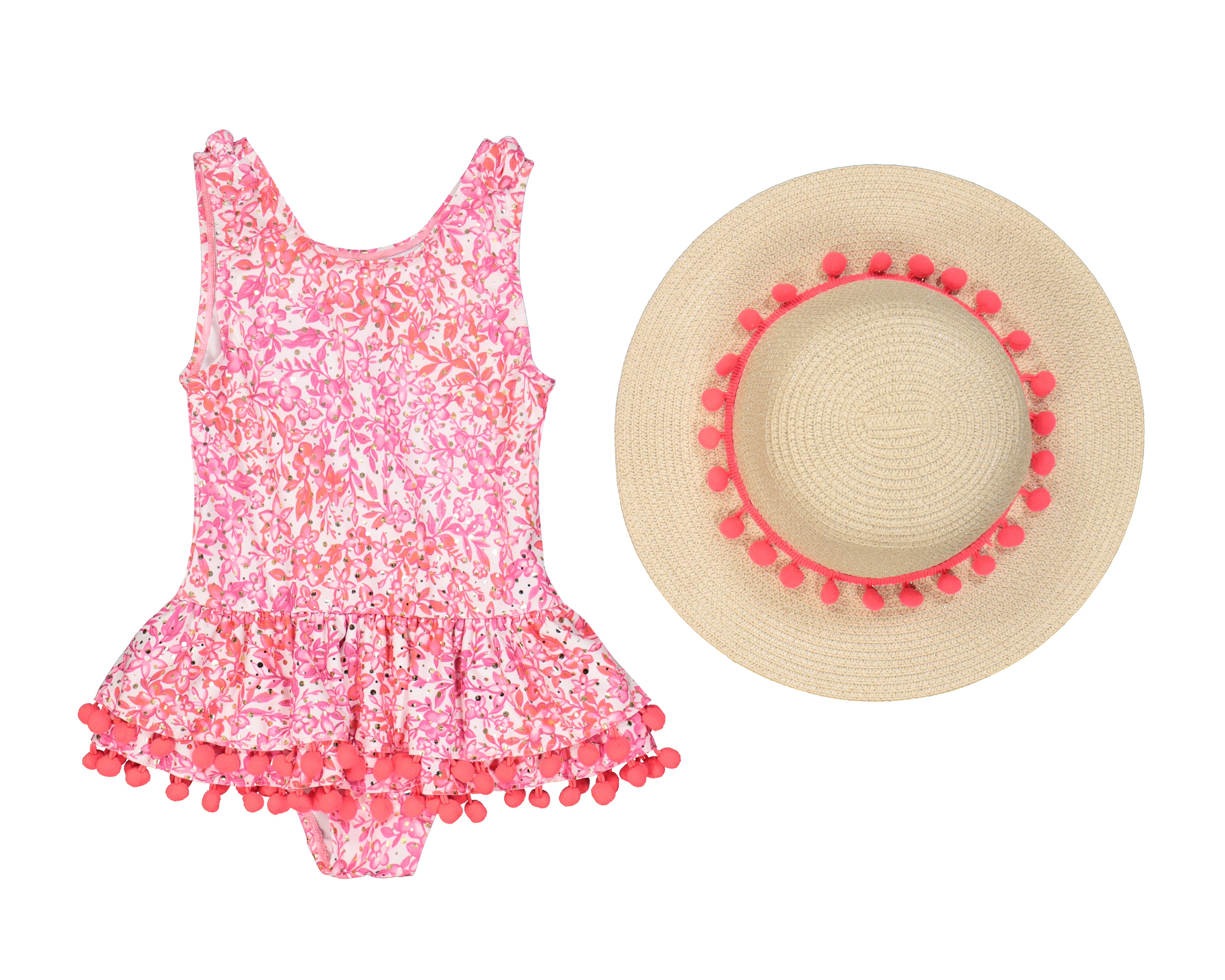 Traje de Baño Rio Beach de Flores para Bebé Niña 2 Piezas
