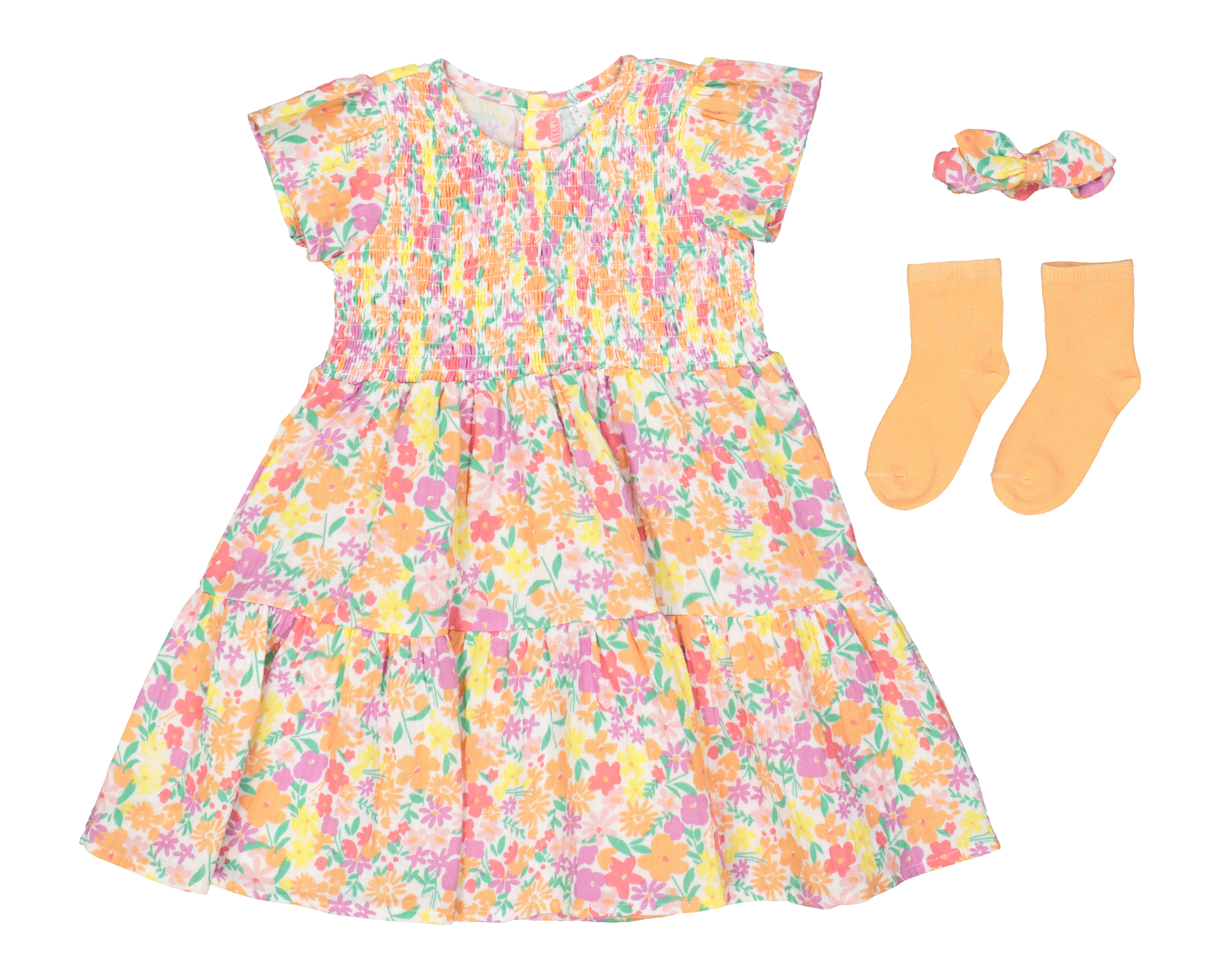 Foto 1 | Foto 1 | Vestido para Bebé Niña Baby Colors Floral 3 Piezas