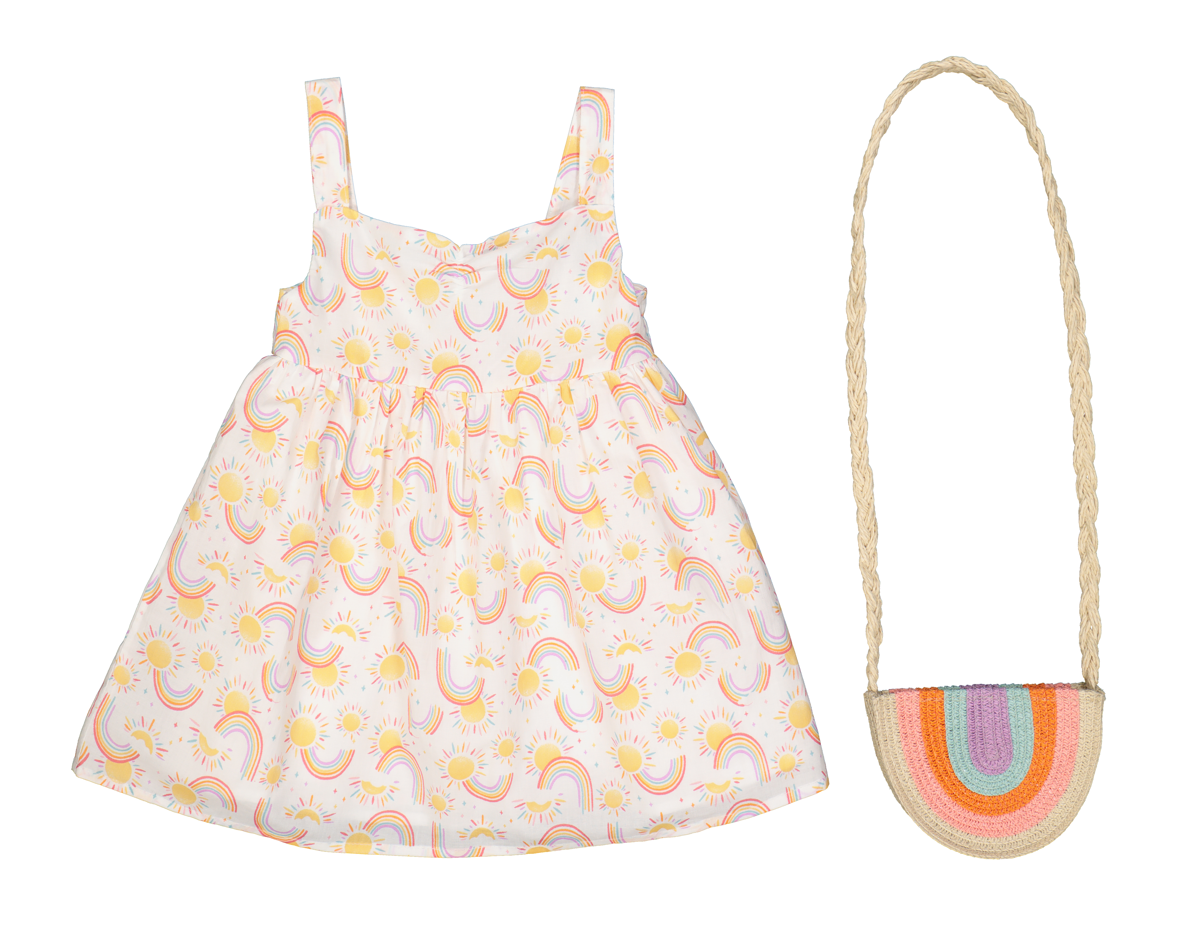 Foto 2 pulgar | Foto 1 | Vestido Baby Colors con Bolsa para Bebé Niña