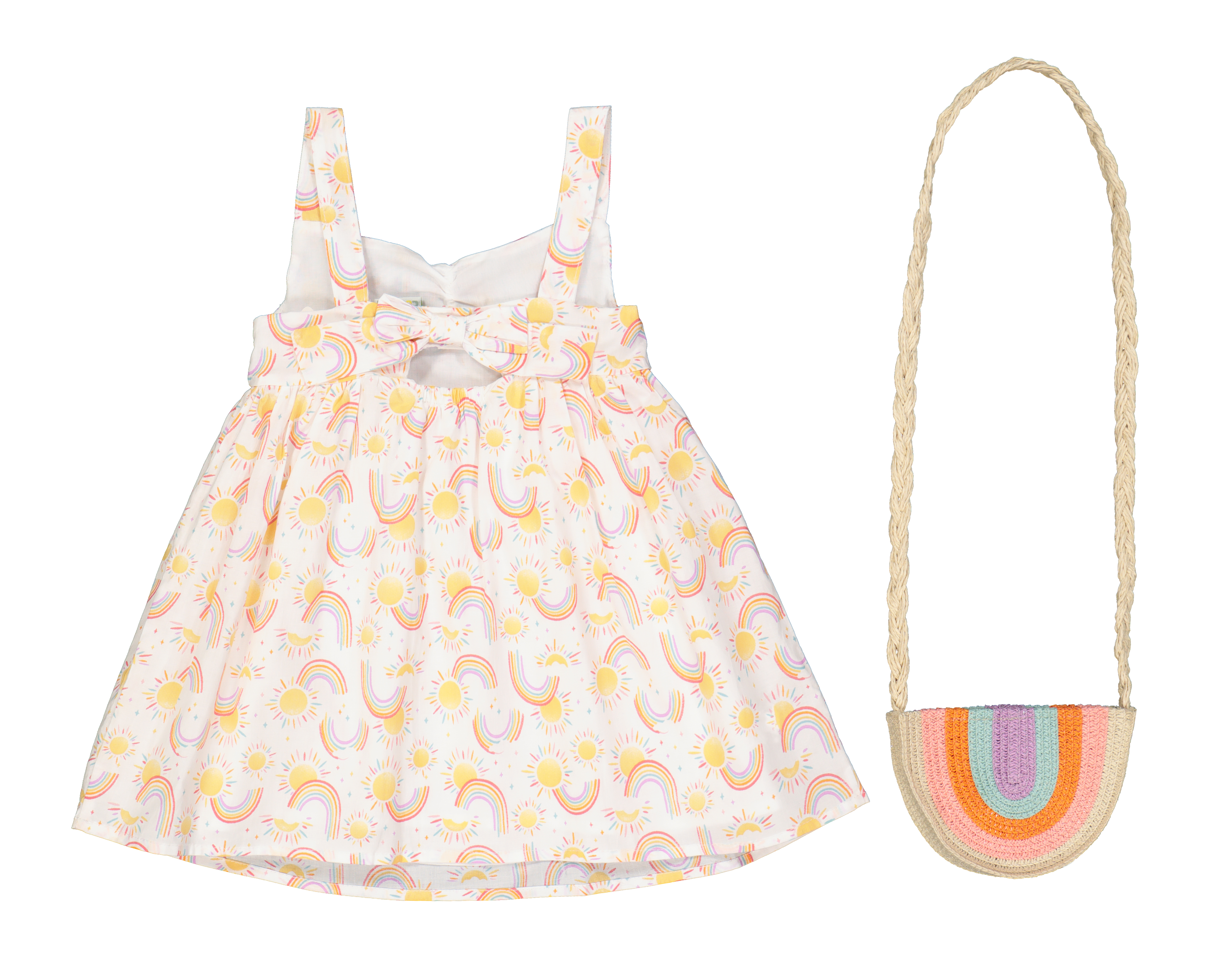 Foto 3 pulgar | Foto 2 | Vestido Baby Colors con Bolsa para Bebé Niña