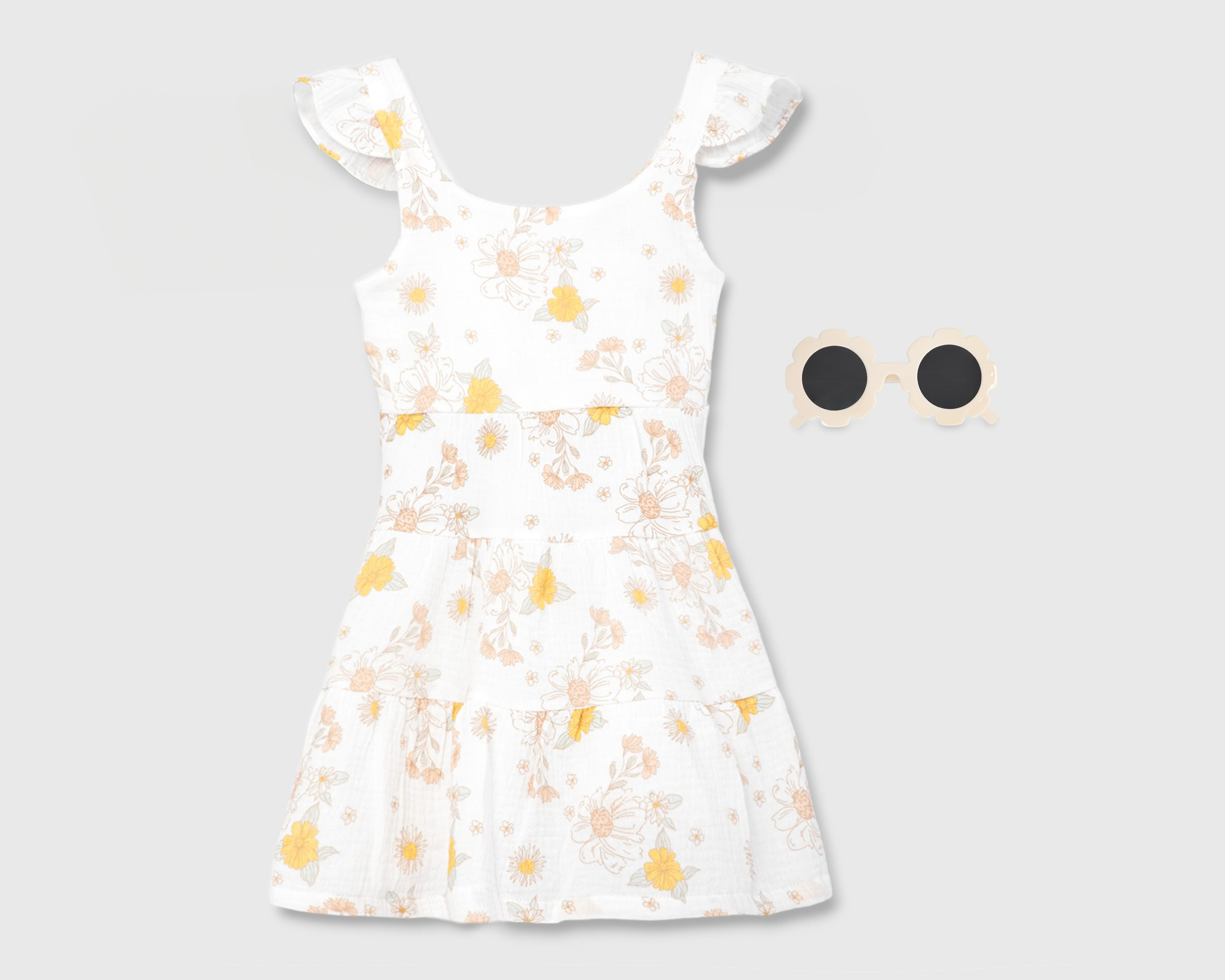 Foto 1 | Foto 1 | Vestido Blanco Baby Colors para Niña con Lentes