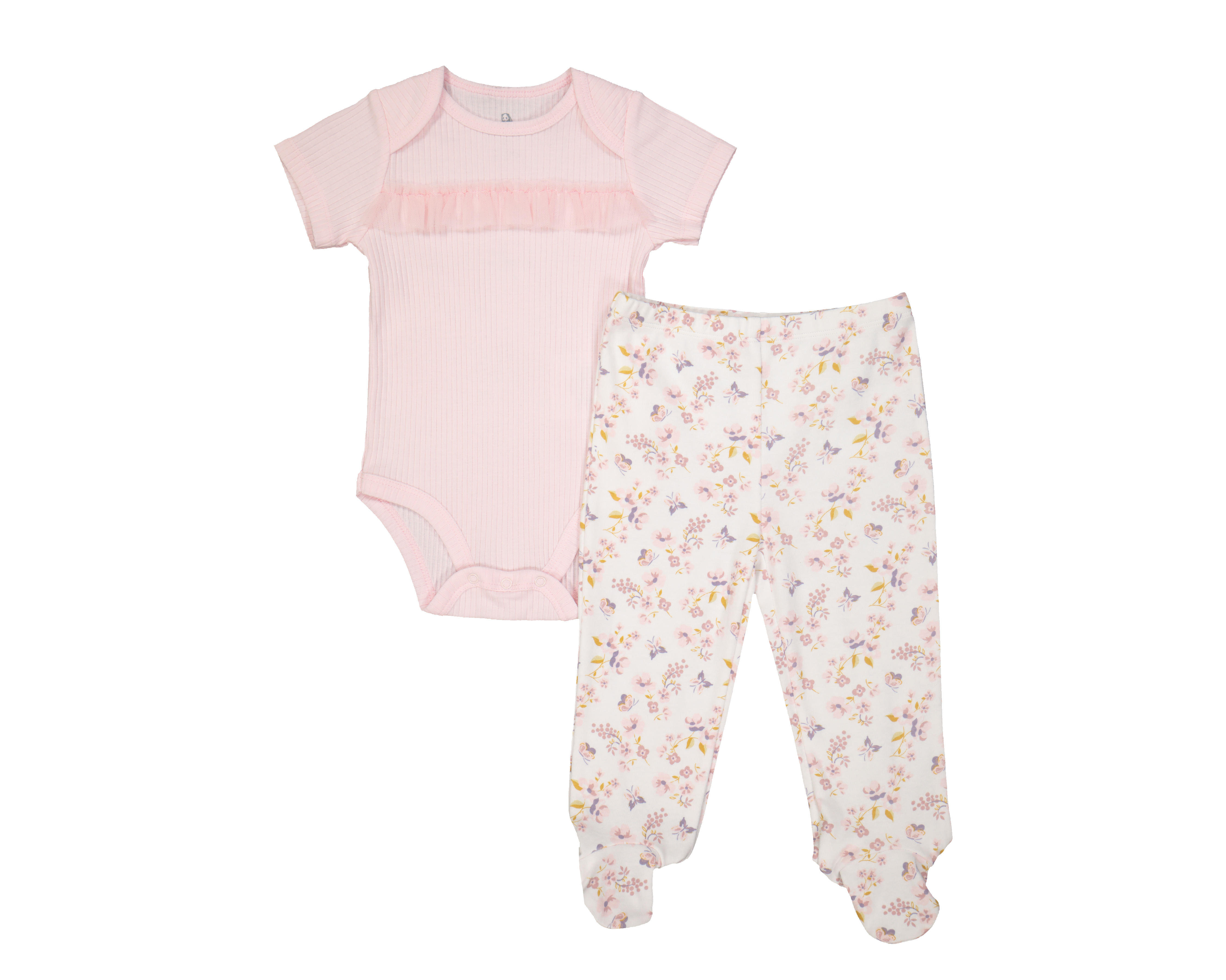 Pañalero y Pantalón Bam-Bu de Algodón para Bebé Niña